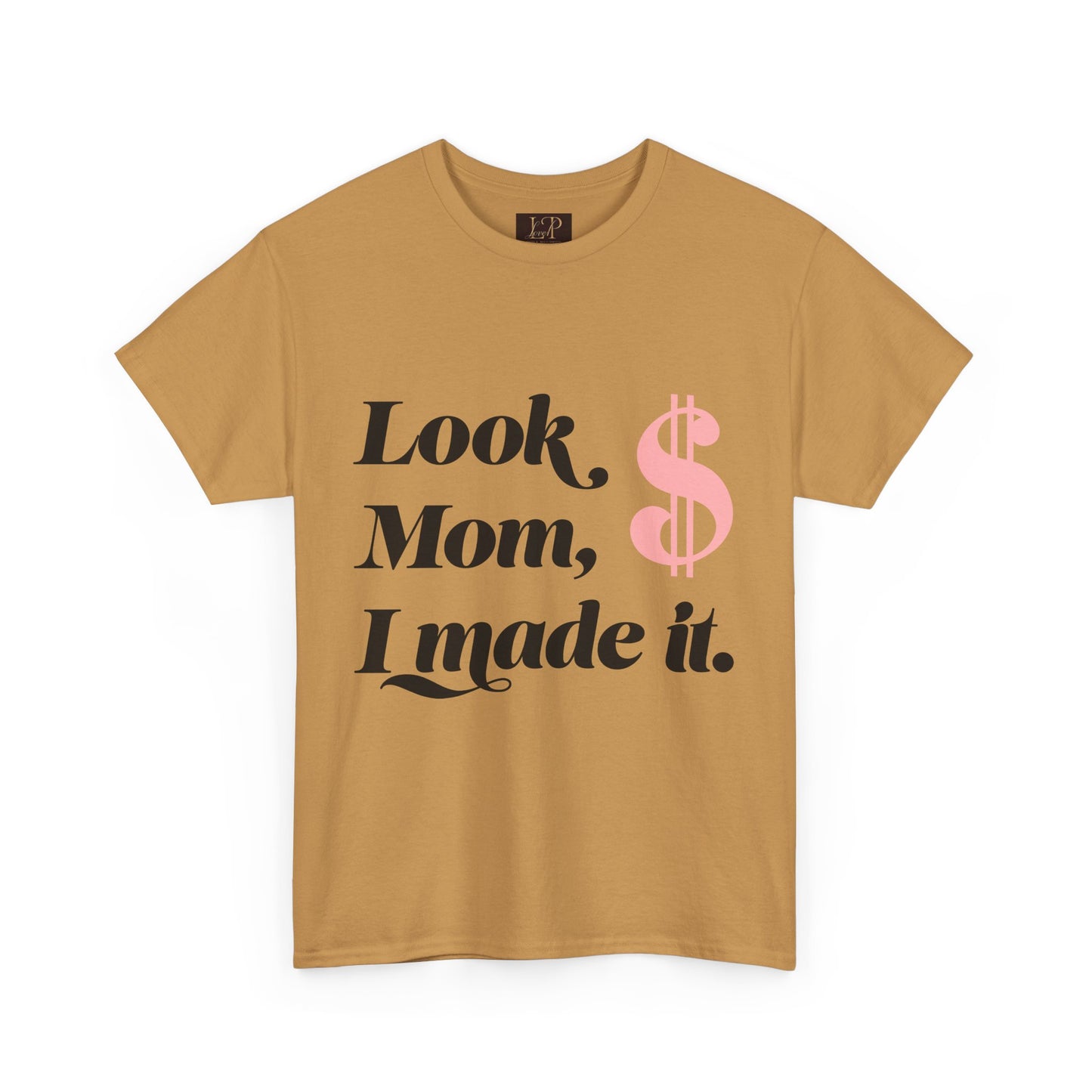 Look Mom, I Made It! Unisex Heavy Cotton Tee - Fun and Motivational Graphic T-Shirt for Celebrations