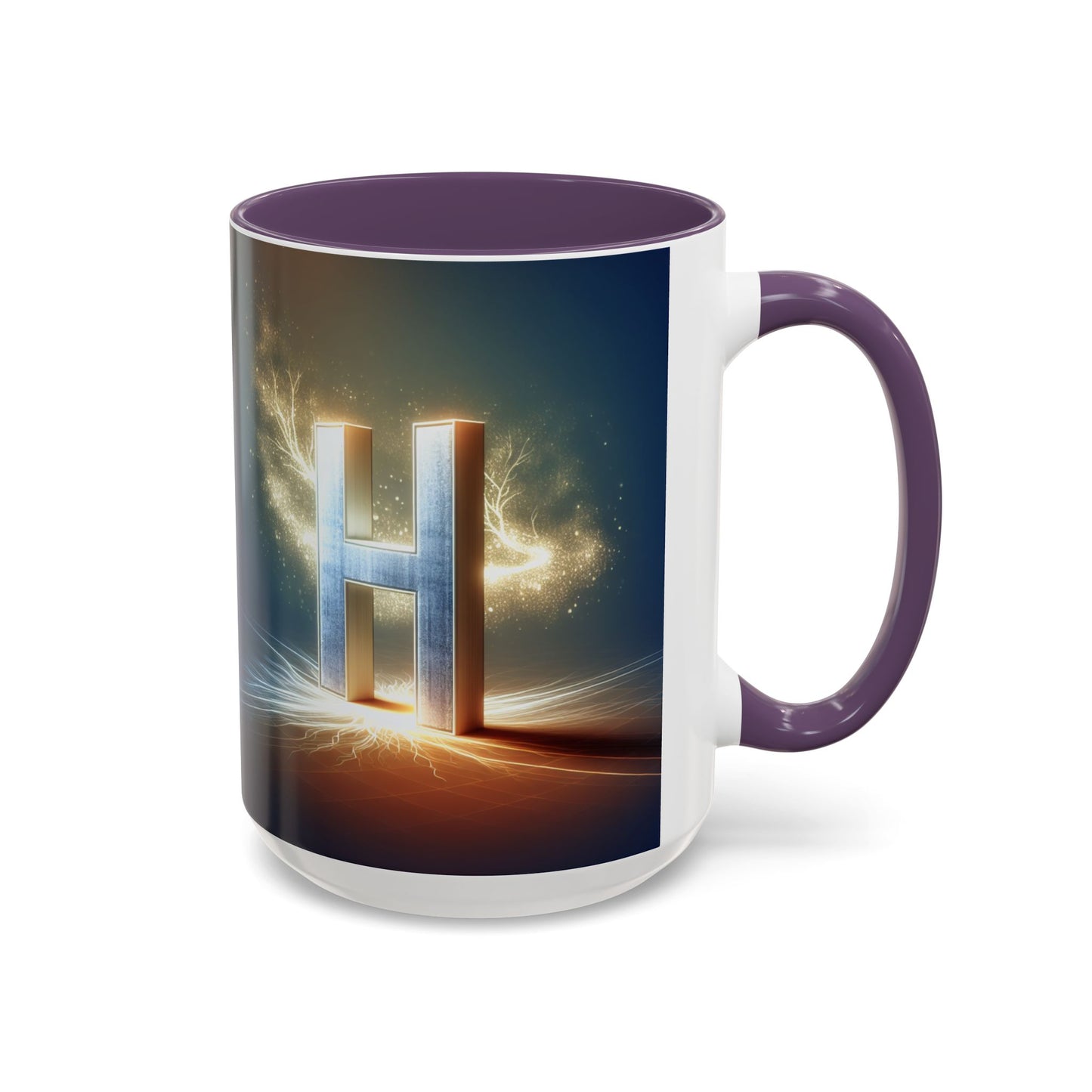 Stunning Accent Coffee Mug with Abstract Letter Design