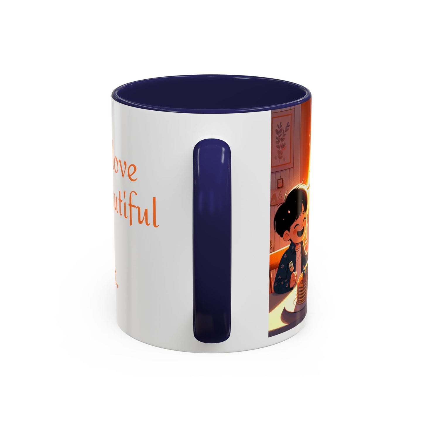 Happy Mother's Day Accent Coffee Mug - Beautiful Love Quote