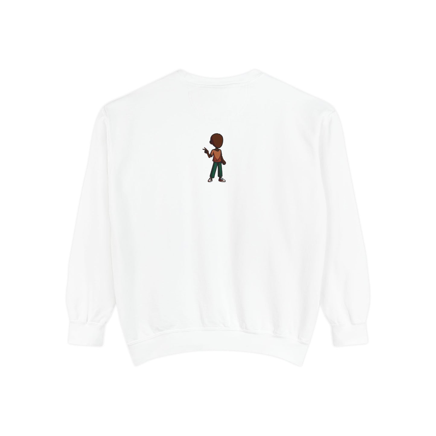 The Unflappable Man Sweatshirt — Retro Badge Graphic Crewneck