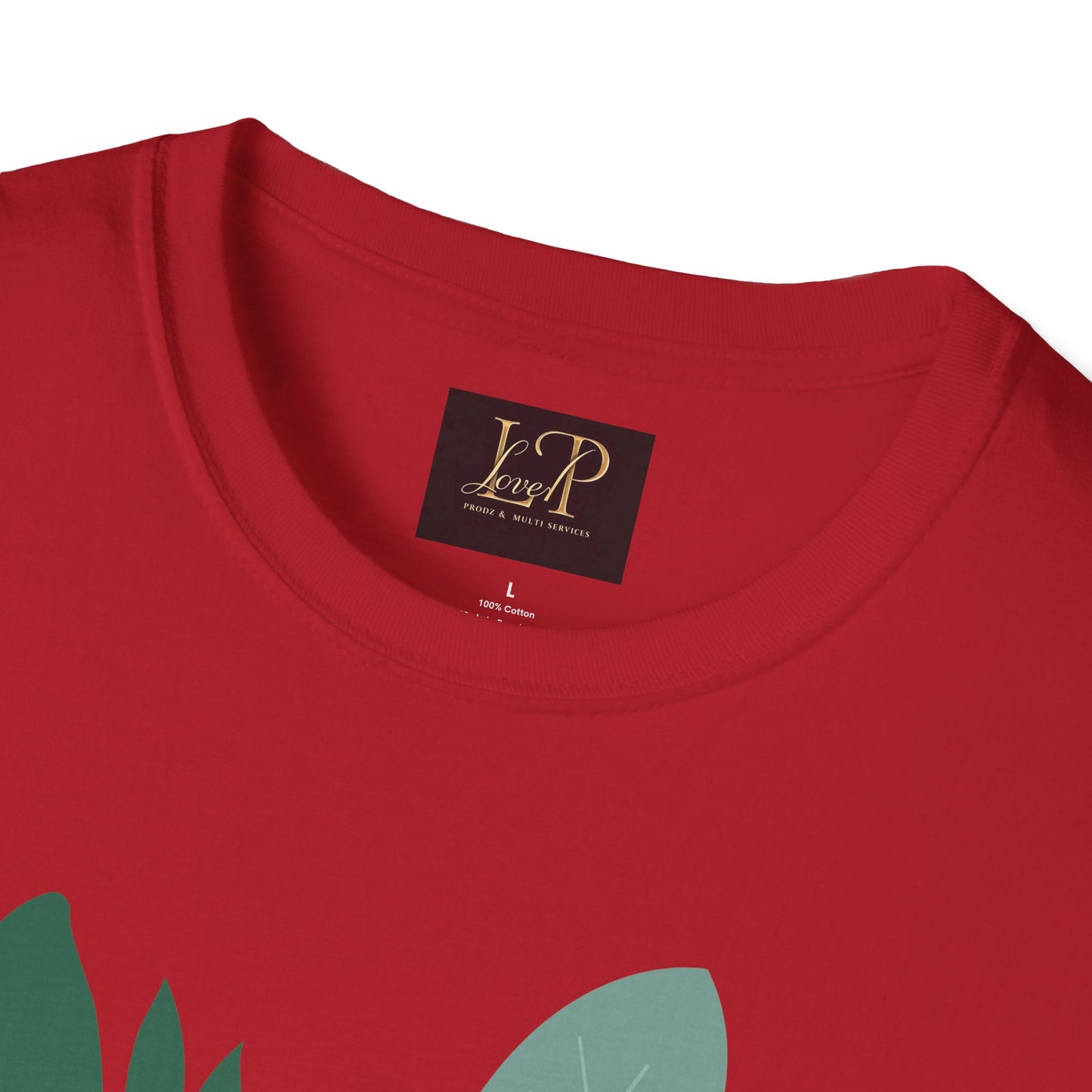 Chic Botanical Portrait T-Shirt for Nature Lovers