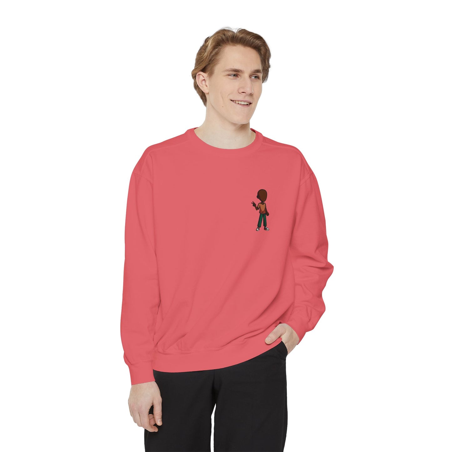 Retro Pixel Boy Graphic Sweatshirt