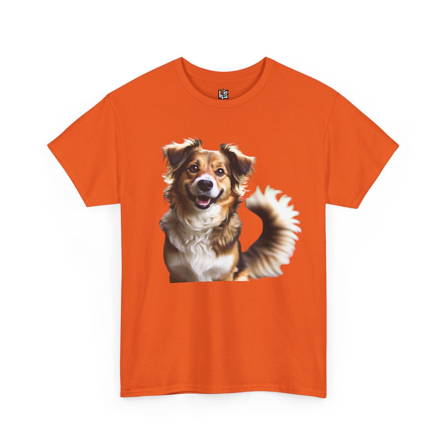 Happy Dog Unisex Heavy Cotton Tee - Perfect Gift for Pet Lovers