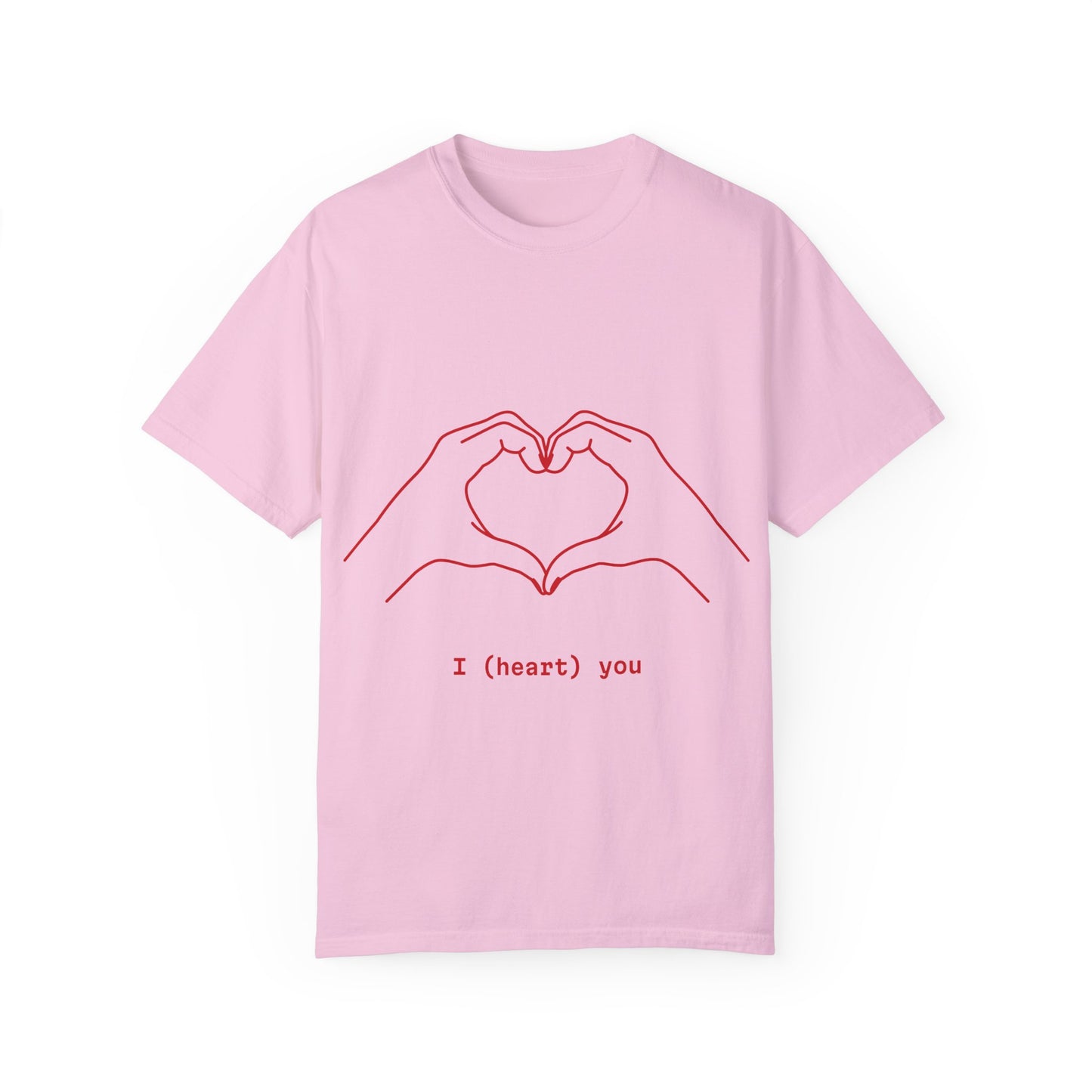 Unisex Heart Hands T-Shirt | I (heart) You Graphic Tee | Perfect for Valentine's Day and Everyday Love