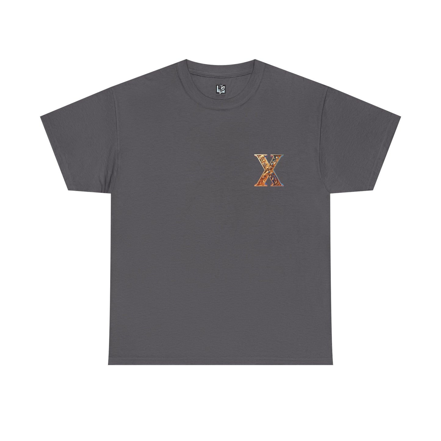 Unisex Heavy Cotton Tee - Stylish 'X' Graphic Shirt for Everyday Wear