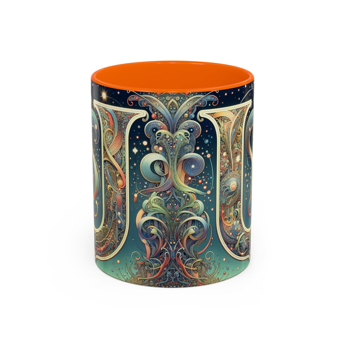 Cosmic Art Accent Coffee Mug - Unique Colorful Design for Coffee Lovers