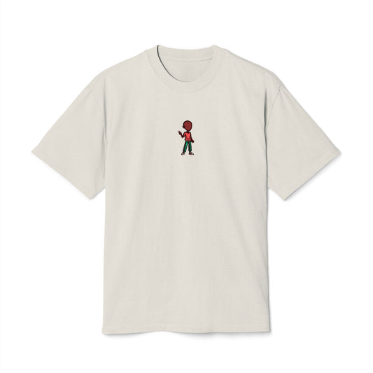 Graphic Tee — Small Red Skateboarder Chest Design