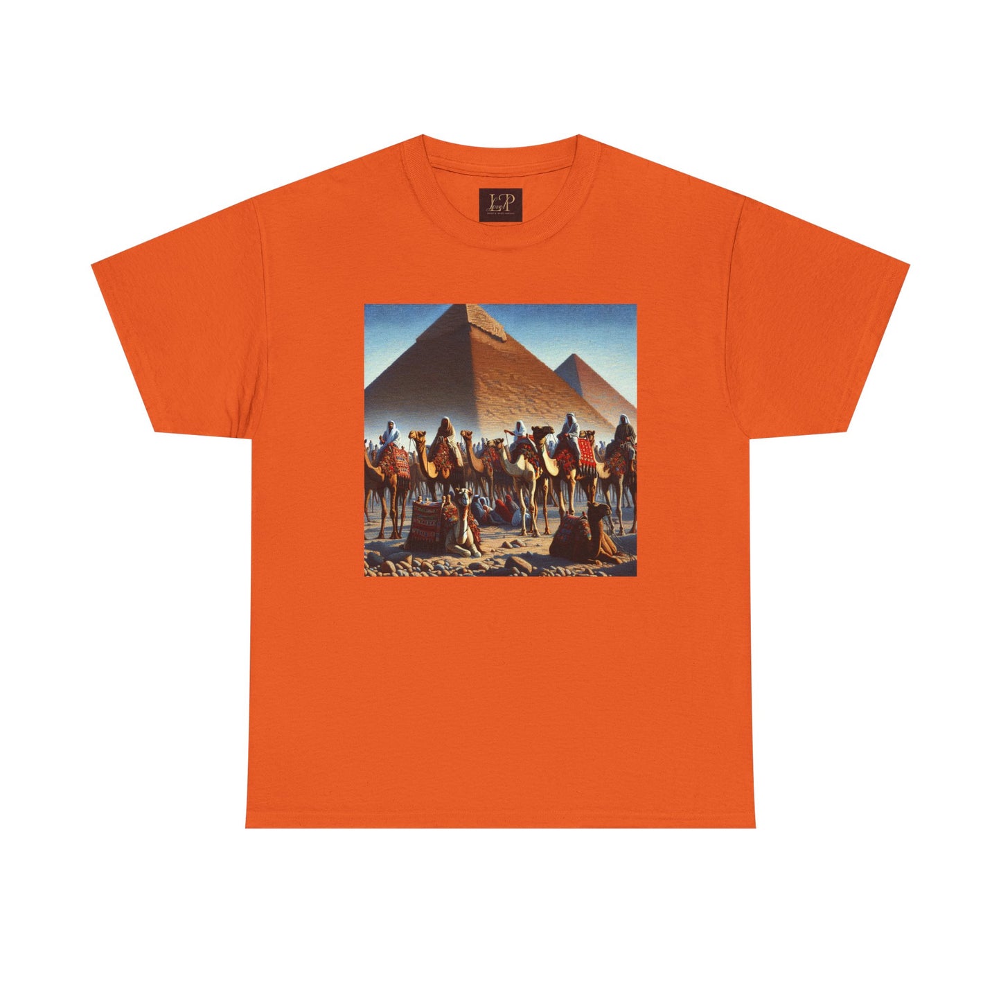 Pyramid Adventure Unisex Heavy Cotton Tee | Vintage Egypt Design