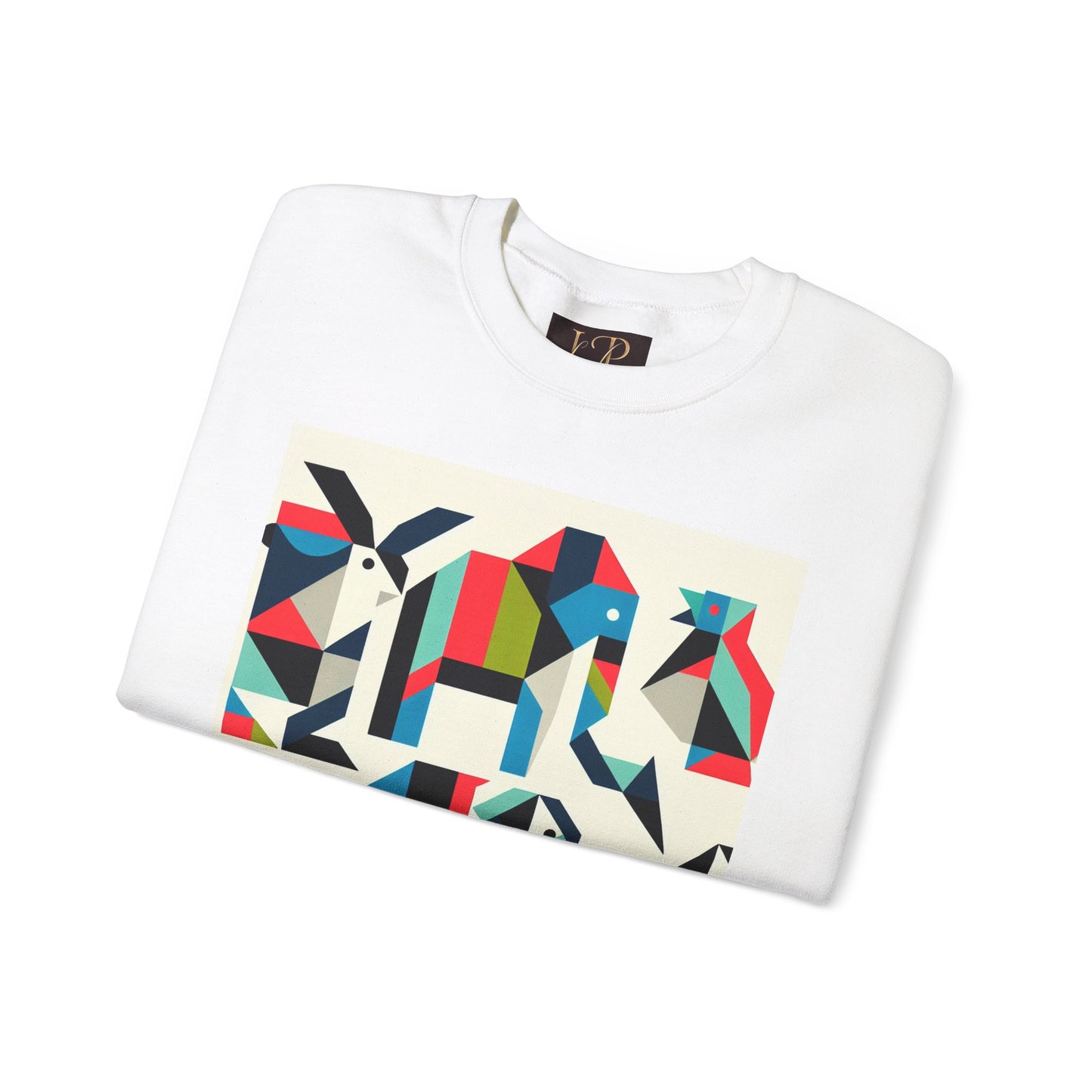 Colorful Geometric Art Unisex Sweatshirt - Cozy and Stylish