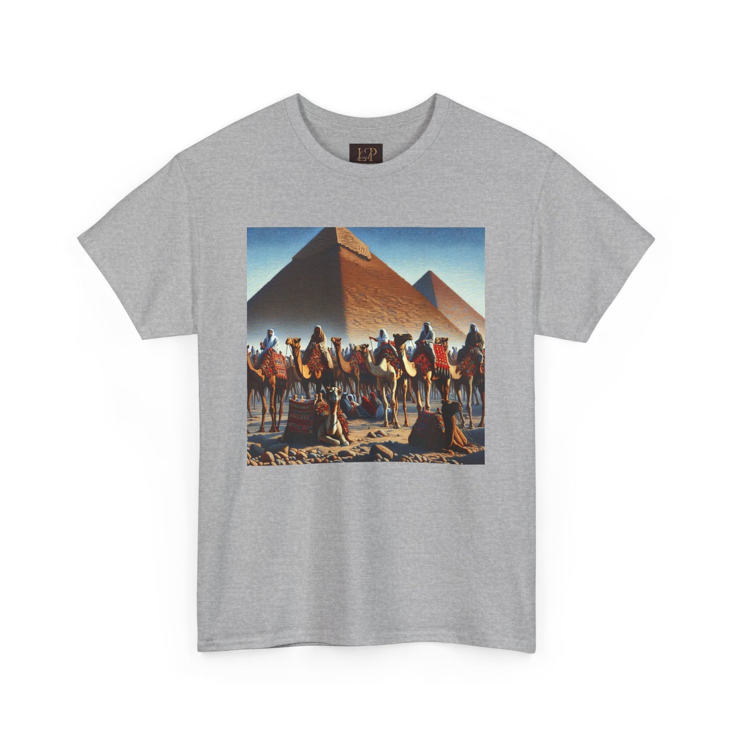 Pyramid Adventure Unisex Heavy Cotton Tee | Vintage Egypt Design