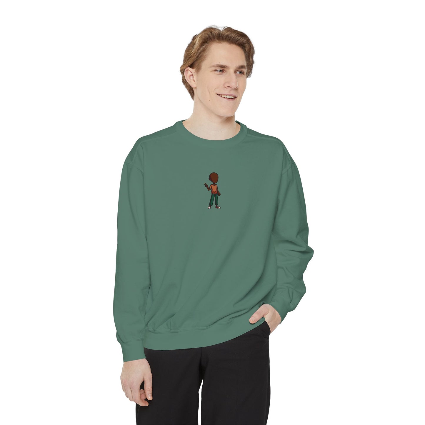 Sweatshirt — Little Guitarist Illustration Crewneck