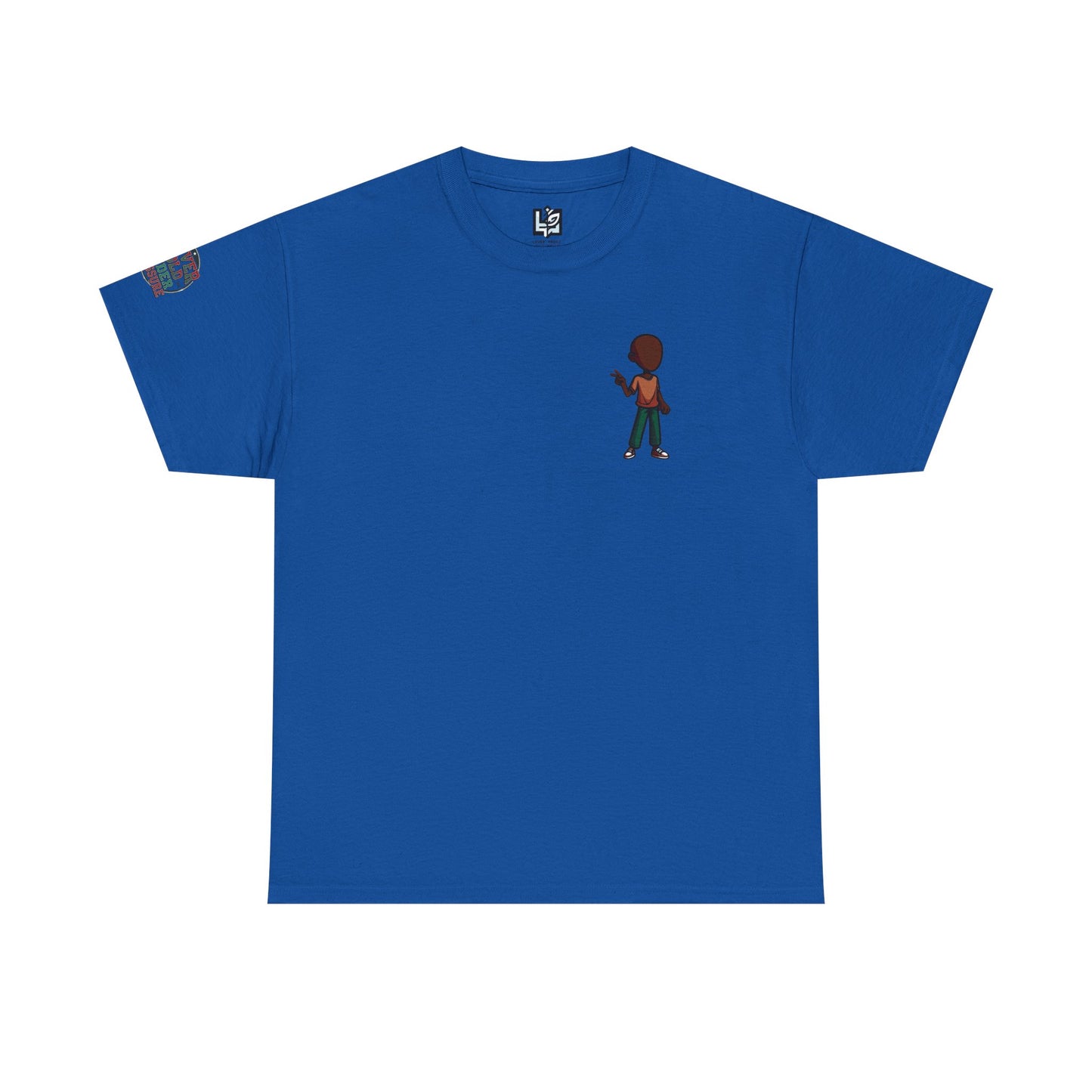 Mini Guitarist Tee — Cute Retro Kid Playing Guitar Graphic T-Shirt