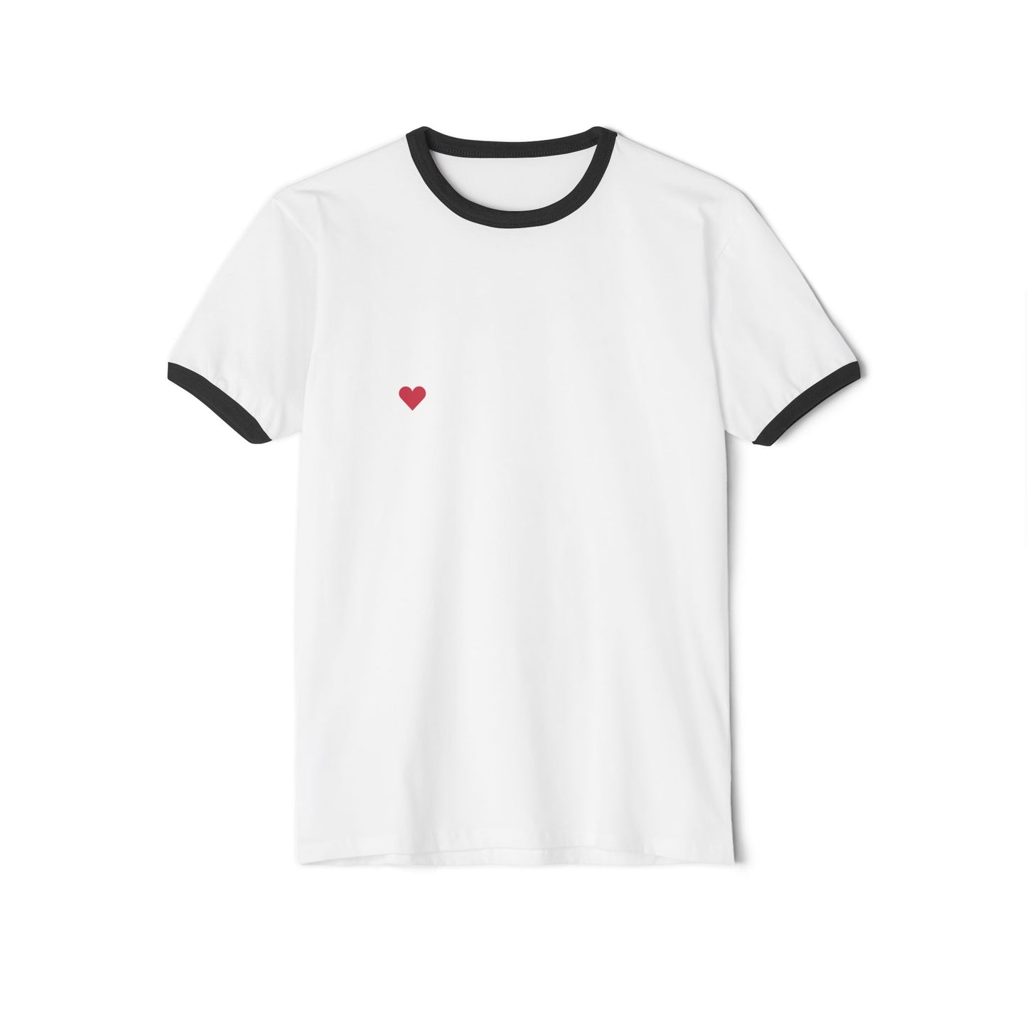 Bride Crew Unisex Cotton Ringer T-Shirt with Heart Design