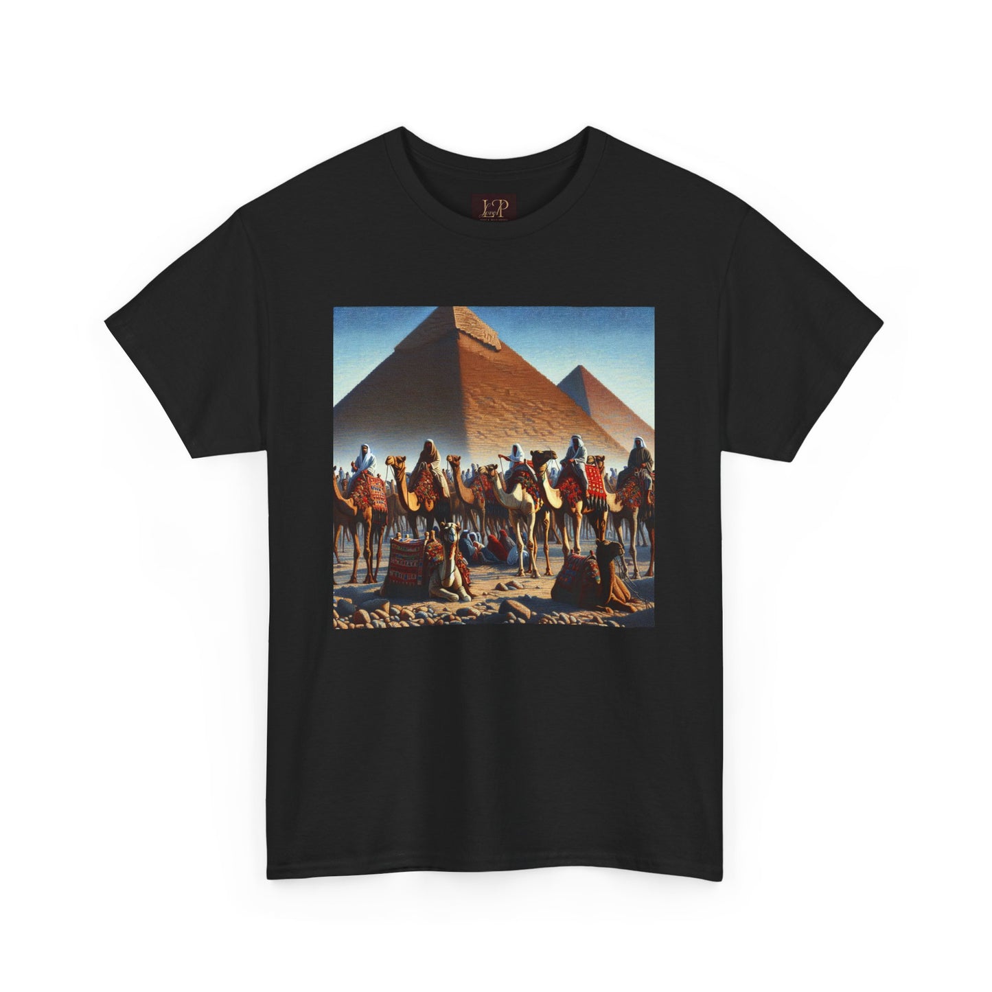 Pyramid Adventure Unisex Heavy Cotton Tee | Vintage Egypt Design