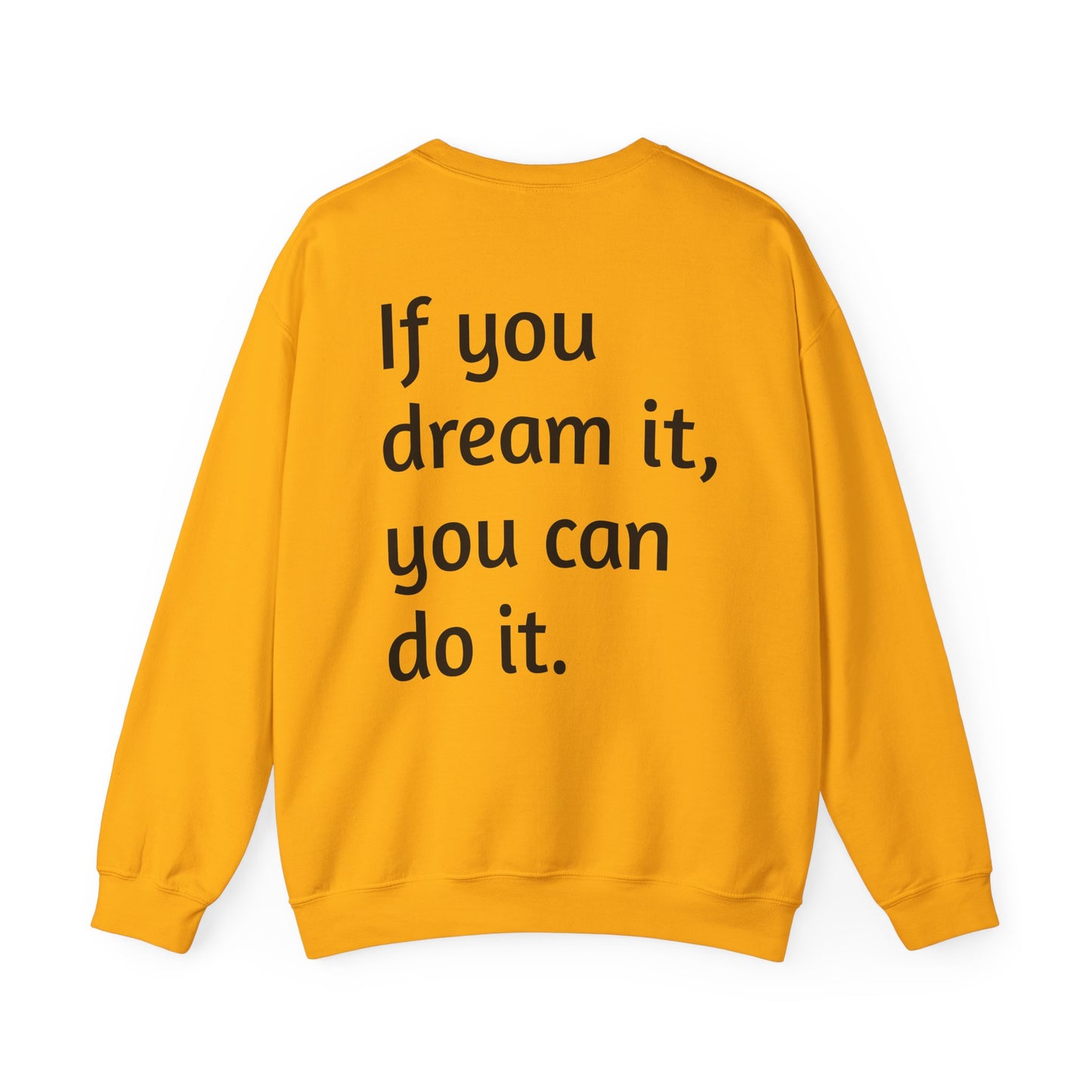 Geometric Wolf Crewneck Sweatshirt - Inspirational Quote Apparel