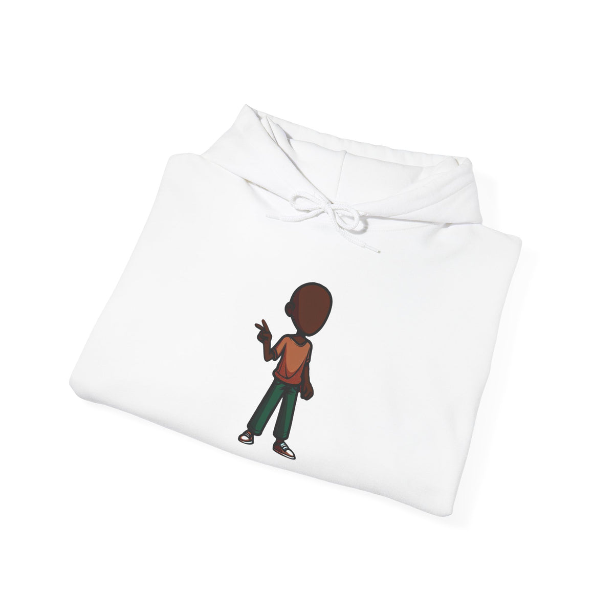 Make Haiti The Pearl of the Antilles Again Hoodie — Cartoon Figure Back Print
