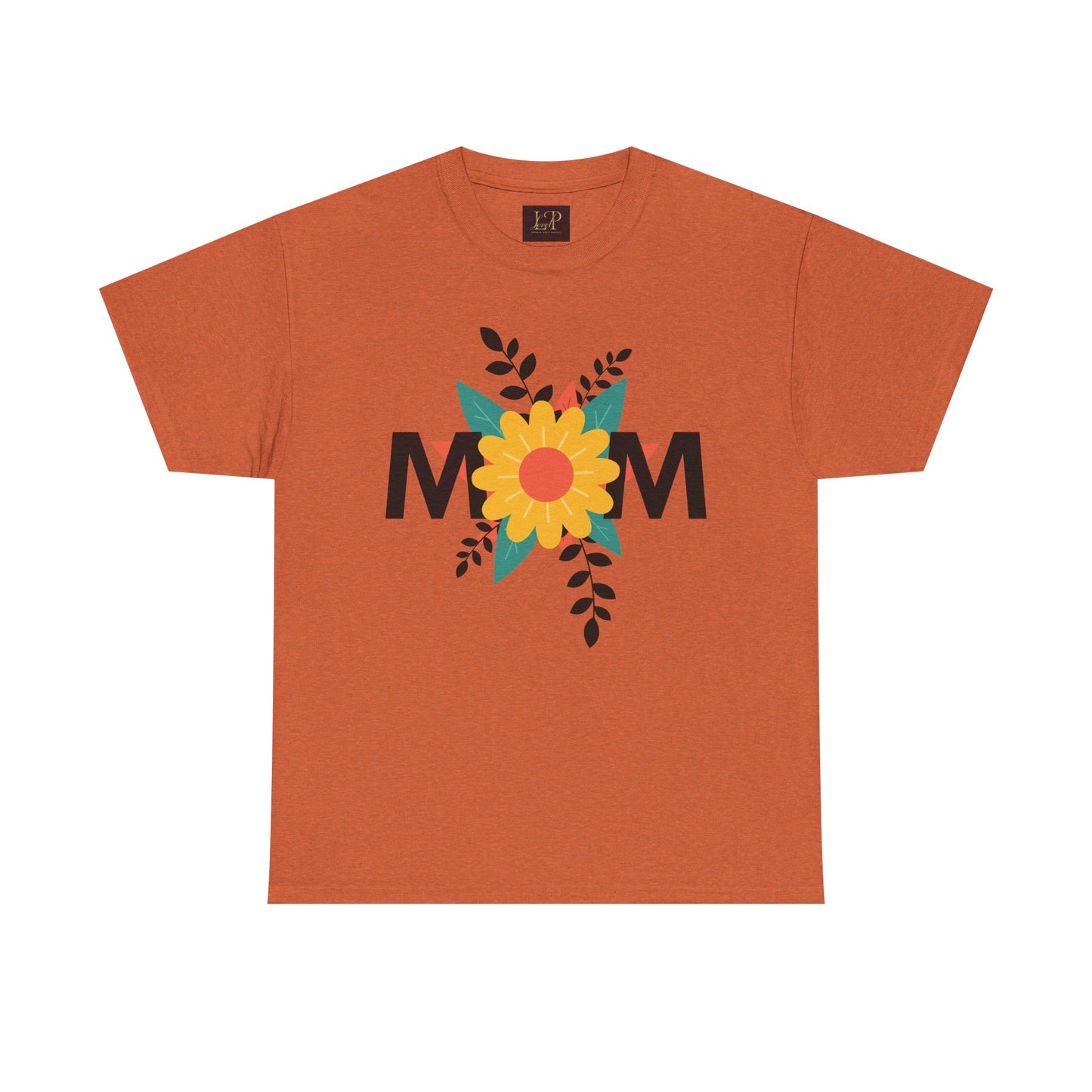Mom Floral Unisex Heavy Cotton Tee - Perfect Gift for Mother's Day