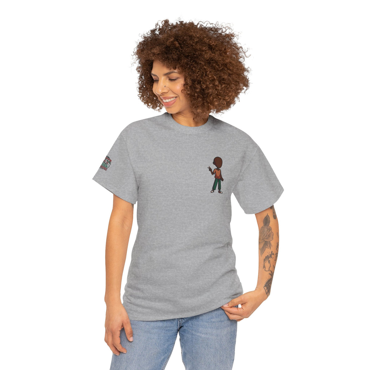 Mini Guitarist Tee — Cute Retro Kid Playing Guitar Graphic T-Shirt