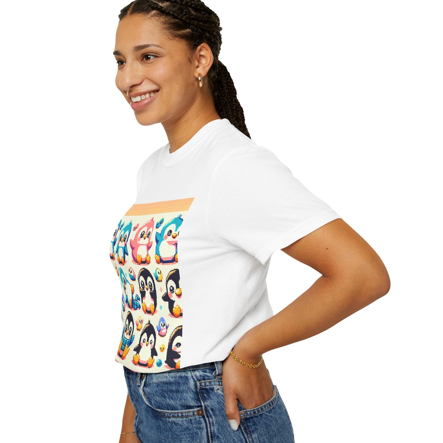 Cute Penguin Graphic Unisex T-shirt - Fun & Colorful Summer Tee