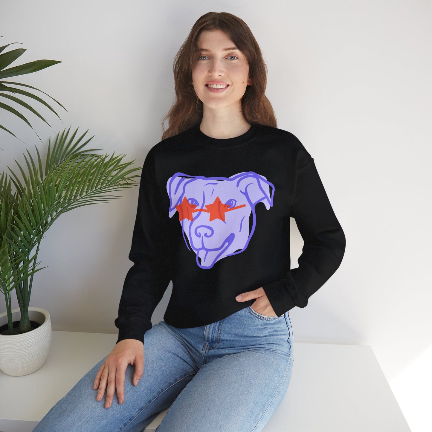 Cool Dog Crewneck Sweatshirt | Unisex Heavy Blend™ | Perfect Gift for Pet Lovers