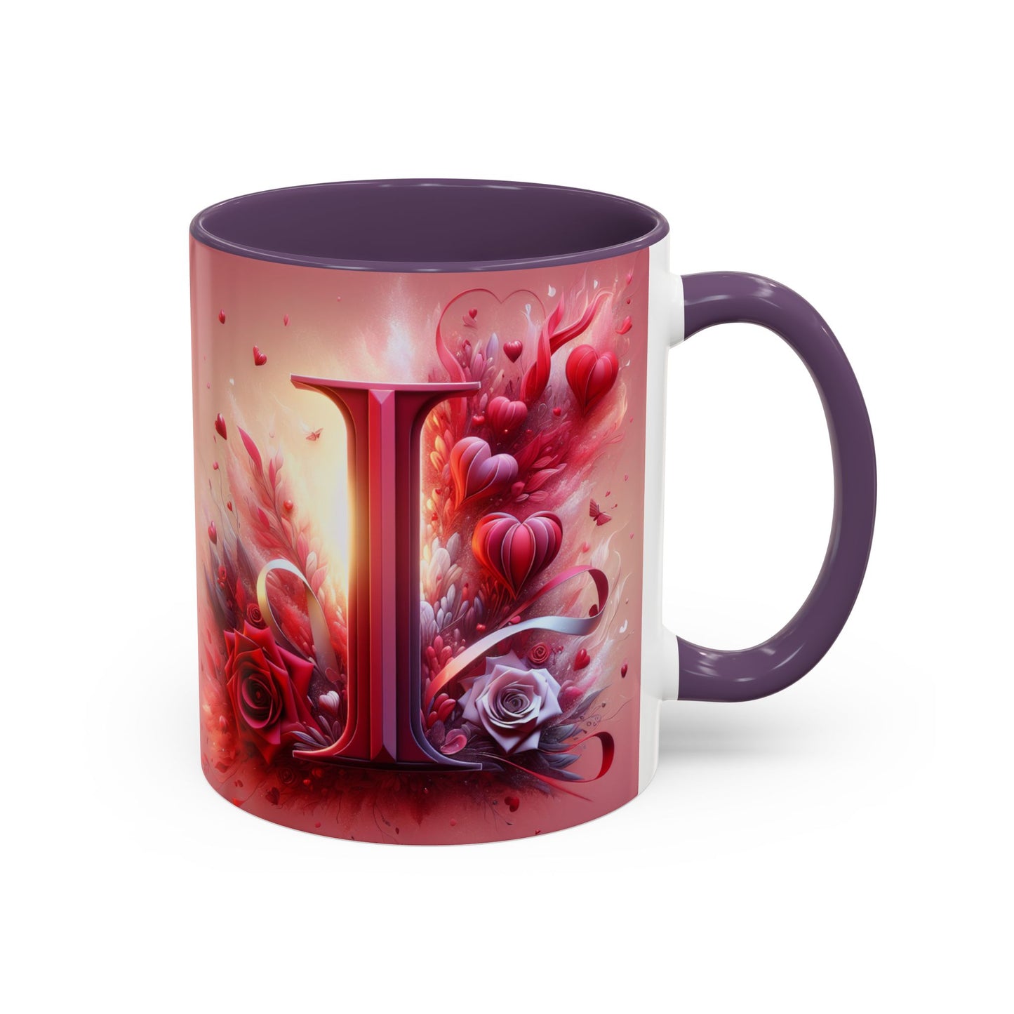 Romantic Floral Accent Coffee Mug - Perfect Gift for Valentine's Day