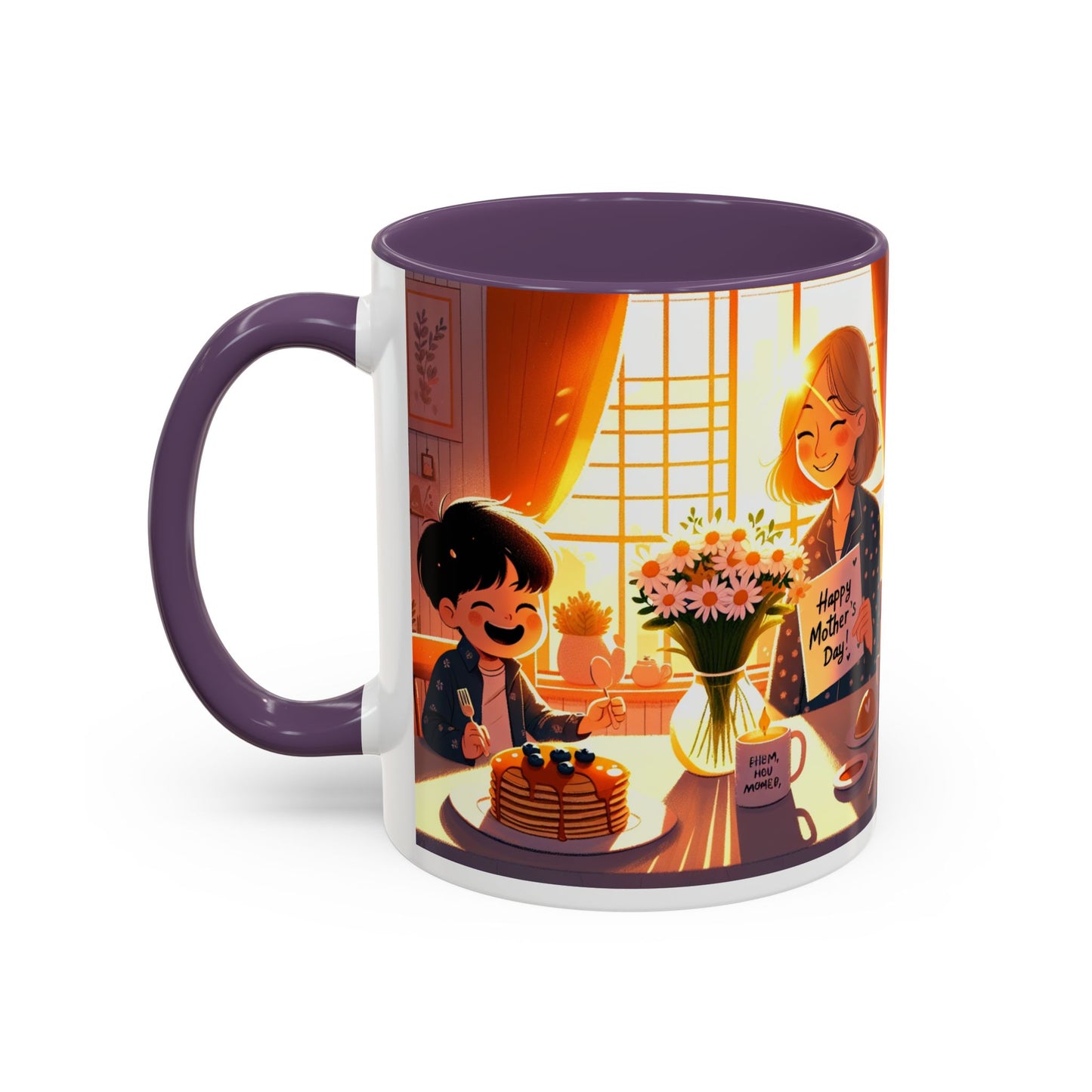 Happy Mother's Day Accent Coffee Mug - Beautiful Love Quote