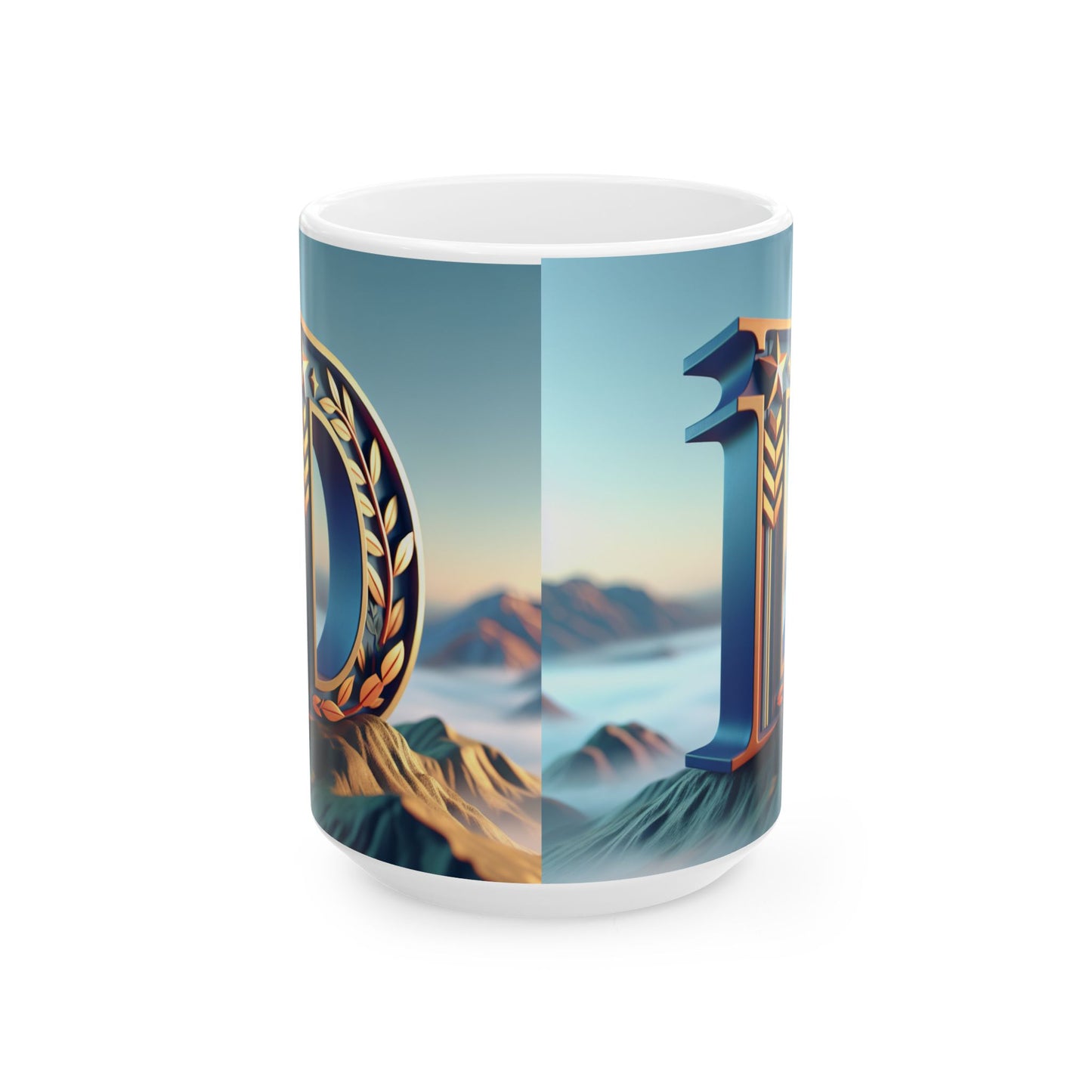 Inspirational Ceramic Mug - Motivational Mountain Design for Coffee Lovers, Ideal Gift for Nature Enthusiasts