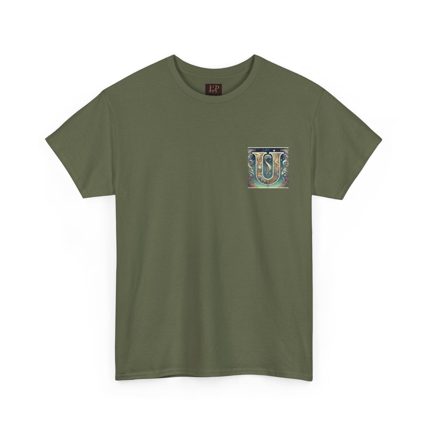 Unisex Heavy Cotton Tee - Stylish 'U' Graphic T-Shirt for Everyday Wear