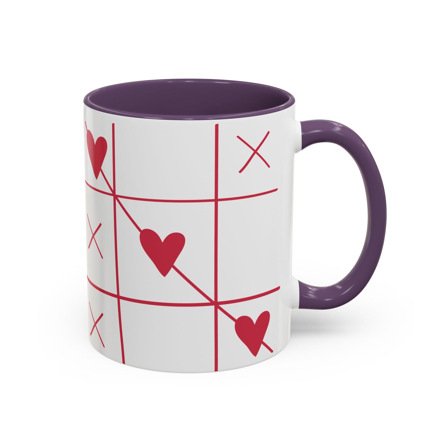 Love Tic Tac Toe Coffee Mug - Perfect for Valentine's Day and Romantic Moments