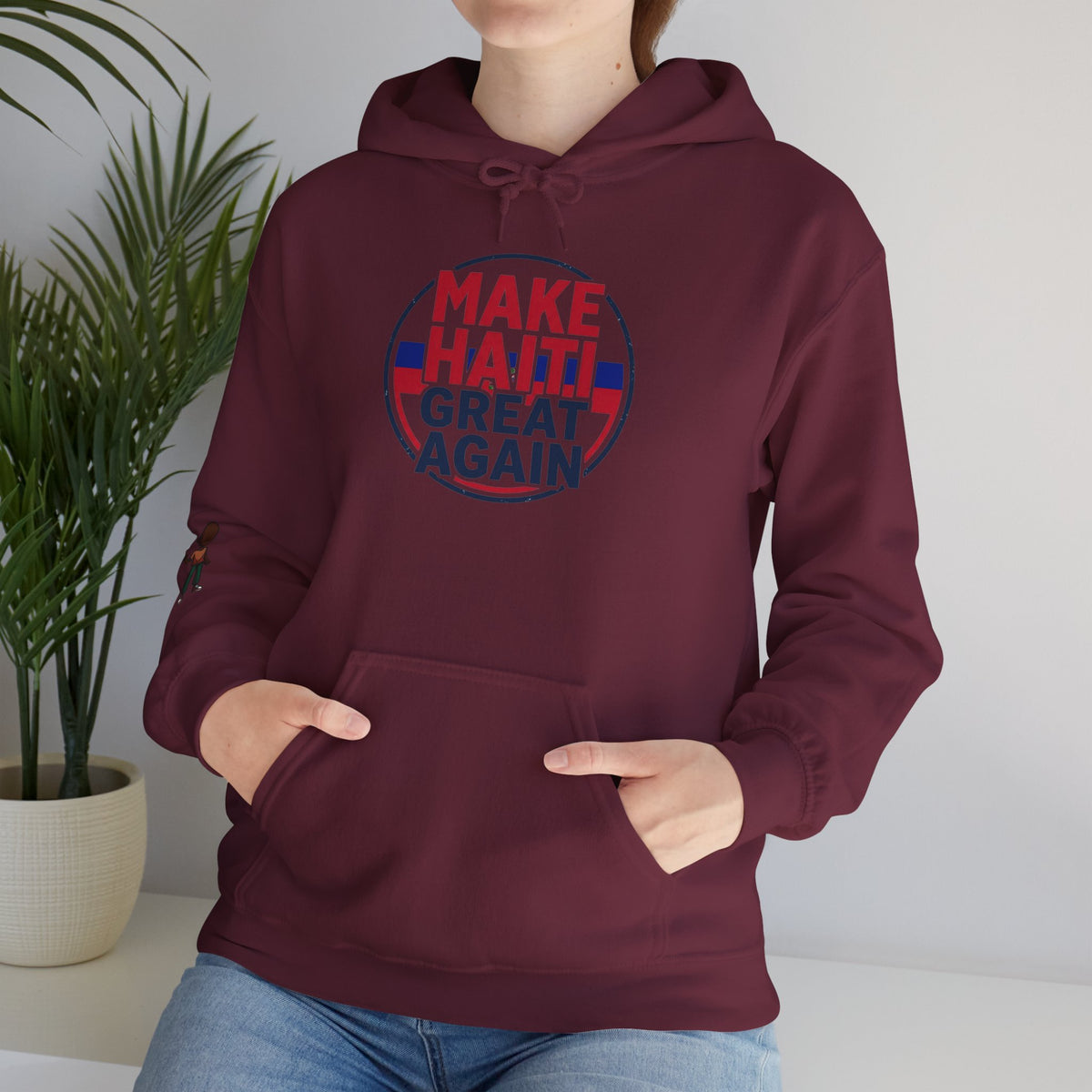 Hoodie - "Make Haiti Great Again" Political Solidarity Pullover