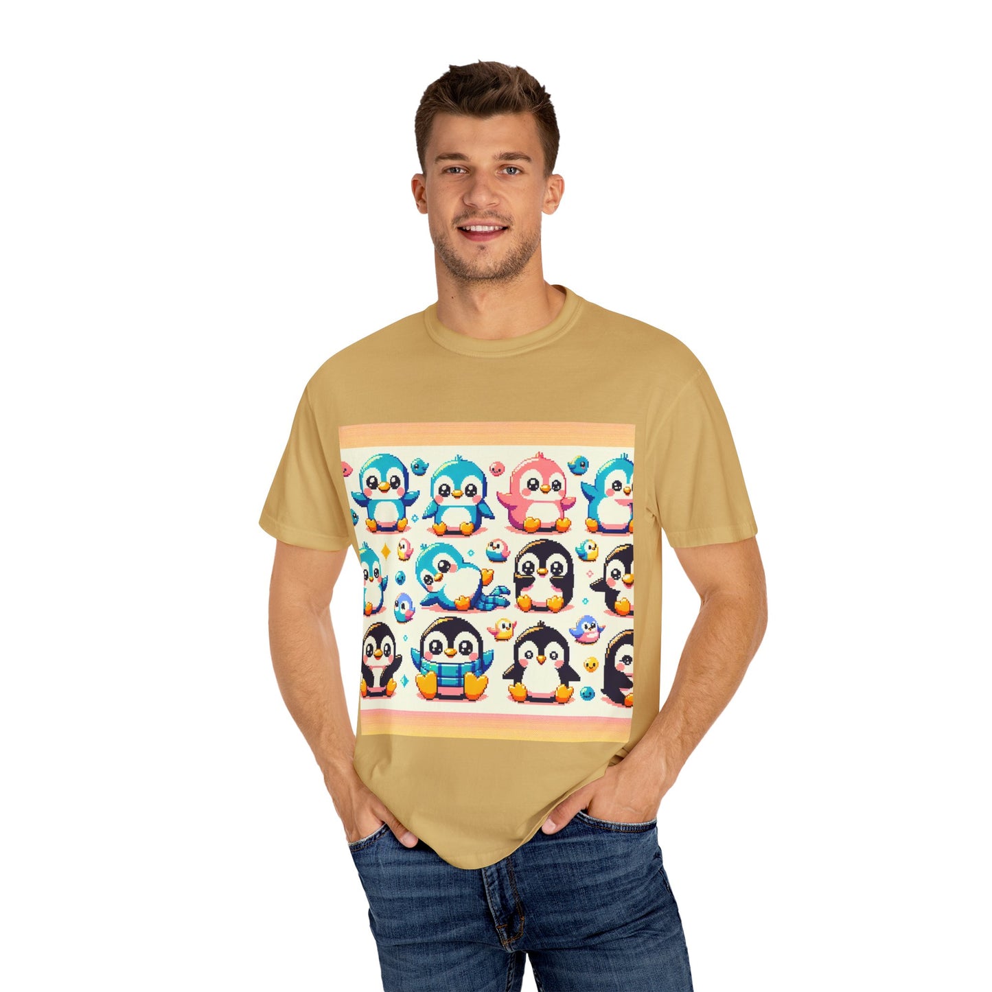 Cute Penguin Graphic Unisex T-shirt - Fun & Colorful Summer Tee