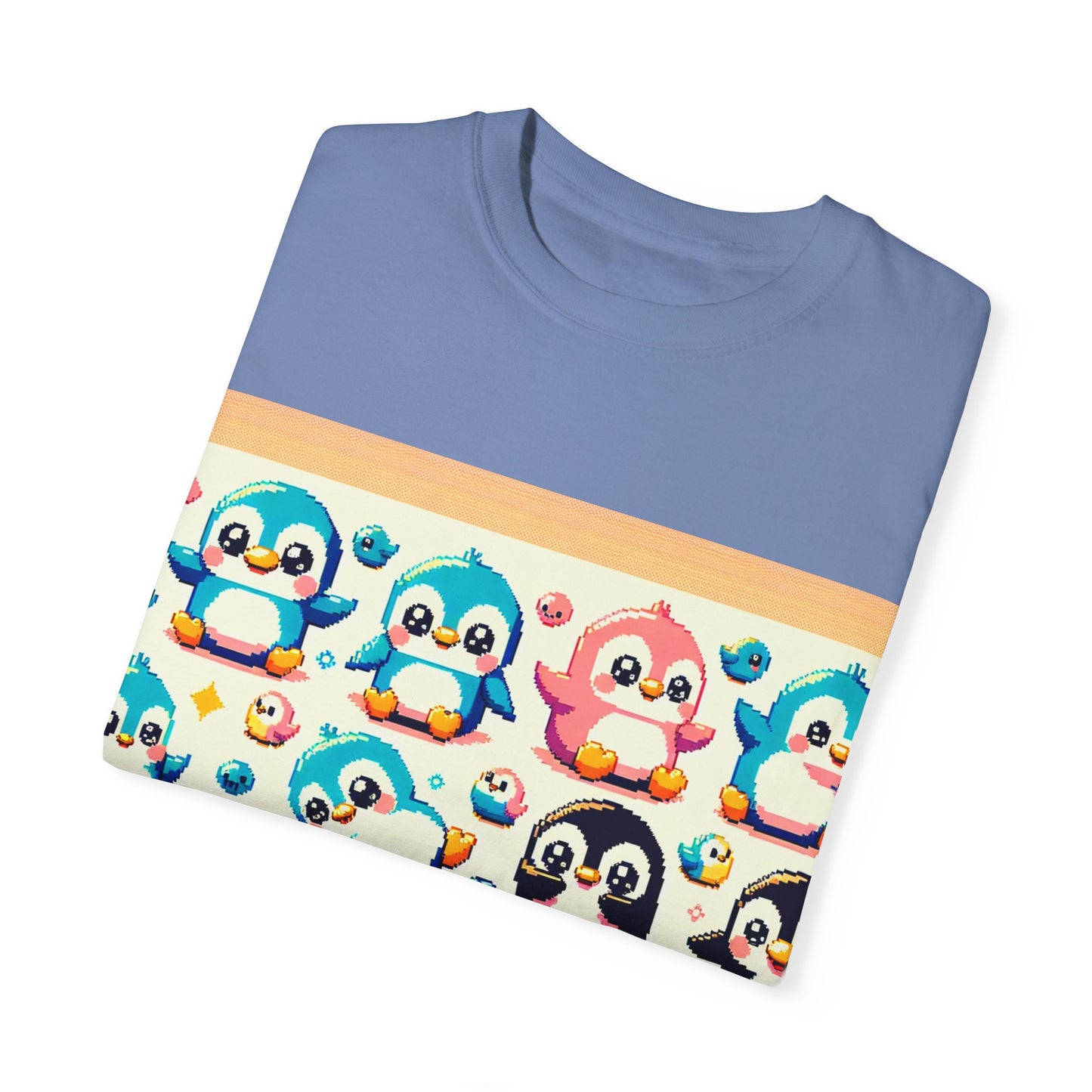 Cute Penguin Graphic Unisex T-shirt - Fun & Colorful Summer Tee