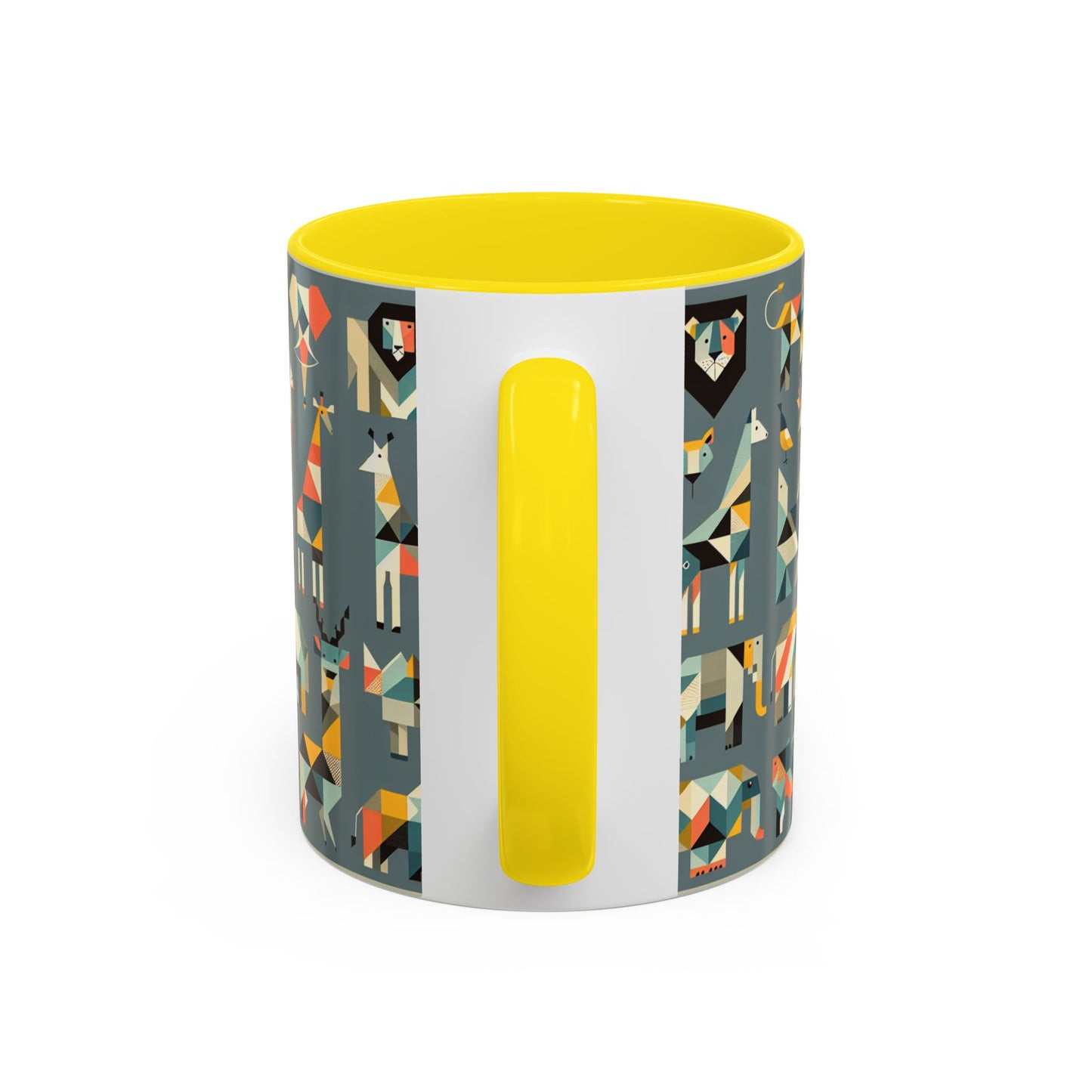 Colorful Animal Print Accent Coffee Mug - Unique 11/15oz Ceramic Cup for Nature Lovers