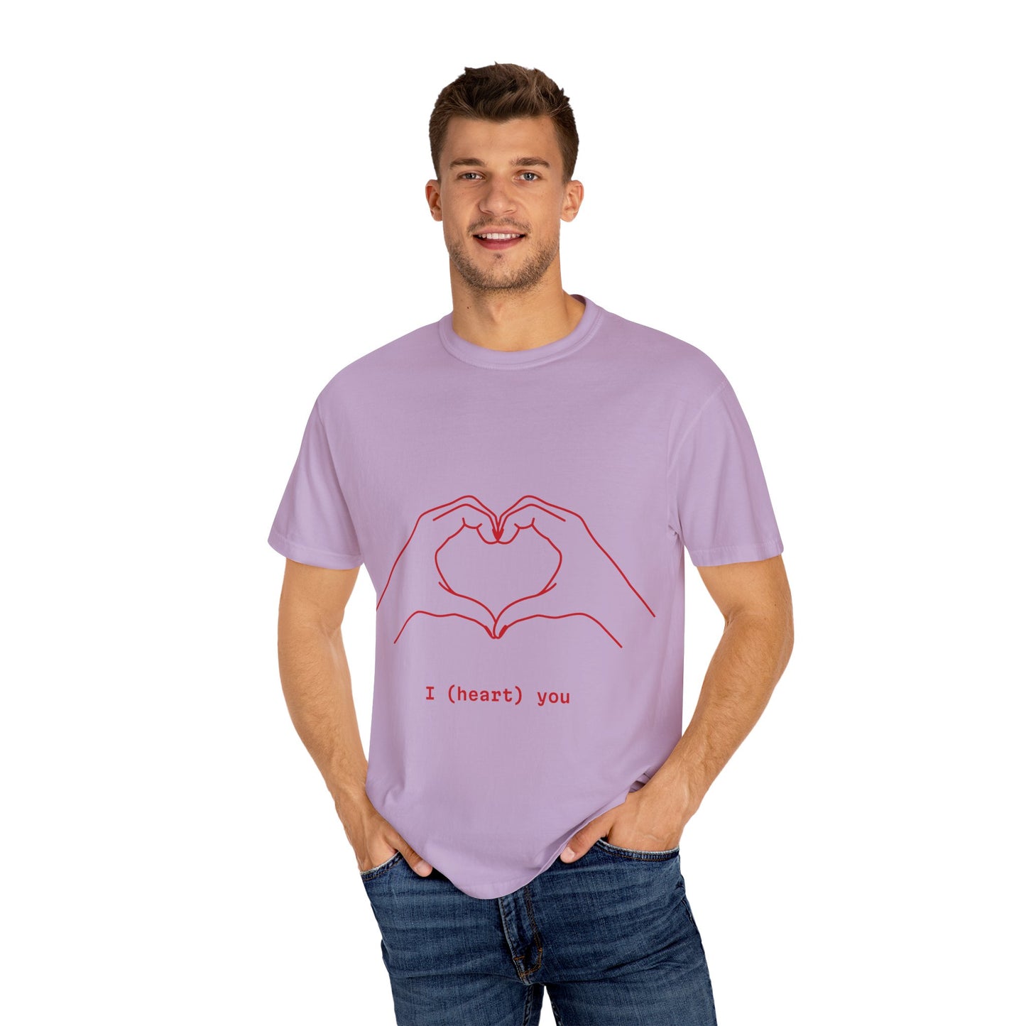 Unisex Heart Hands T-Shirt | I (heart) You Graphic Tee | Perfect for Valentine's Day and Everyday Love