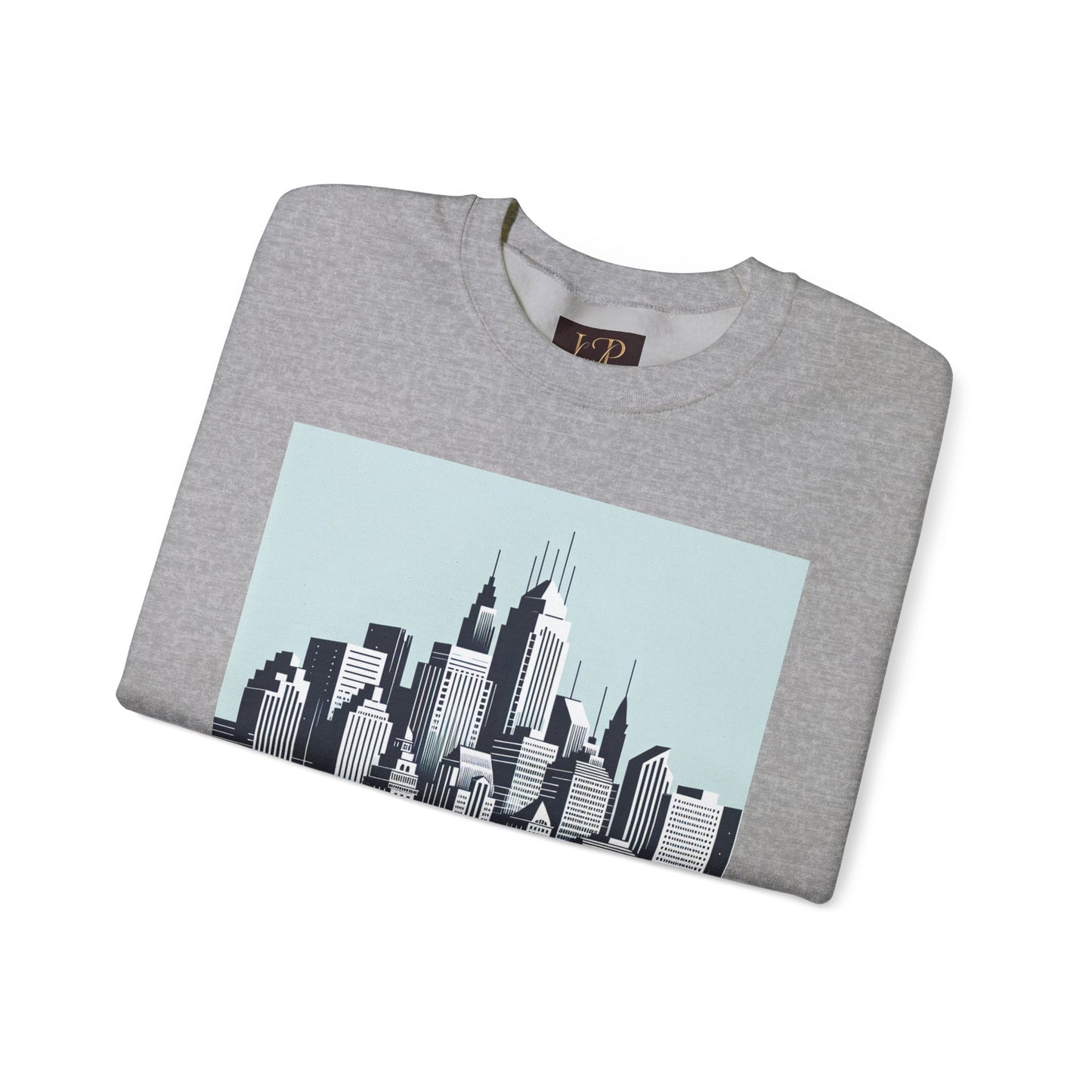 Cityscape Unisex Heavy Blend™ Crewneck Sweatshirt - Cozy Urban Vibes