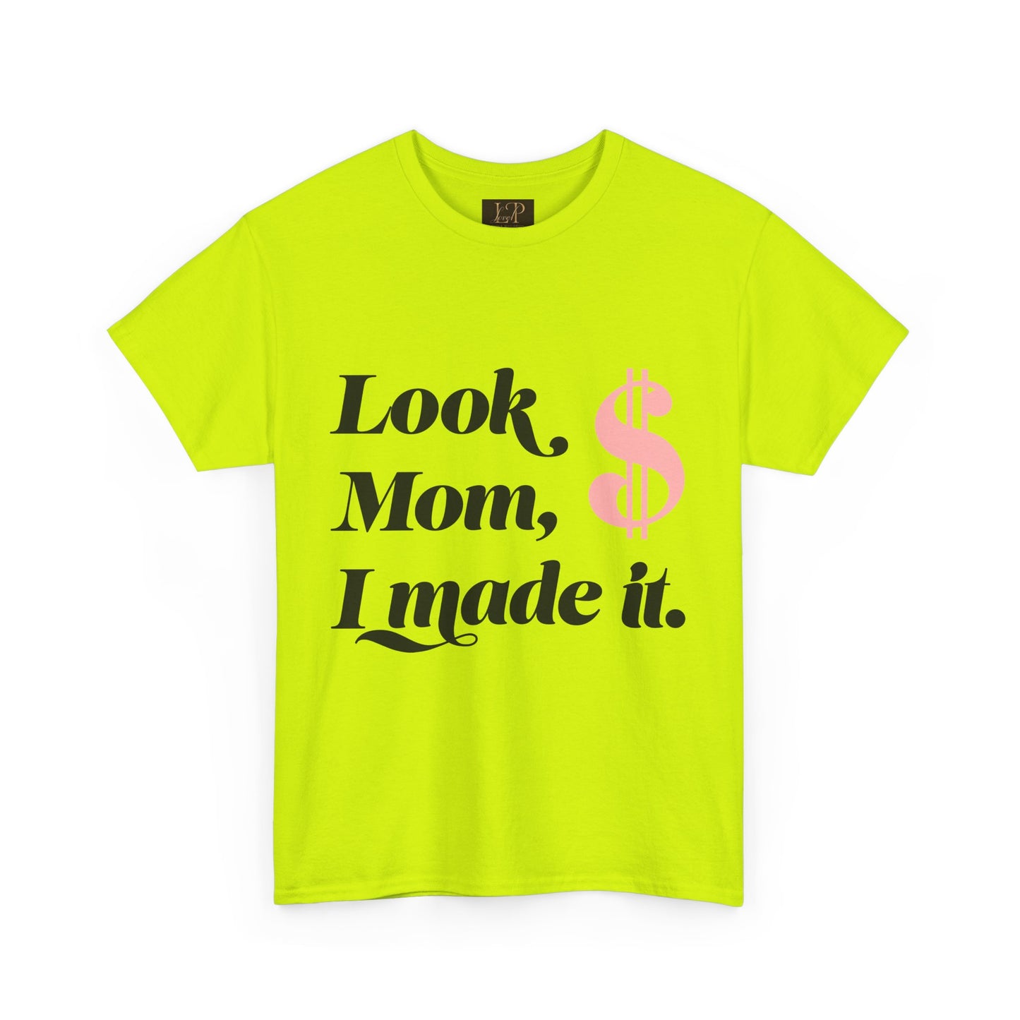 Look Mom, I Made It! Unisex Heavy Cotton Tee - Fun and Motivational Graphic T-Shirt for Celebrations