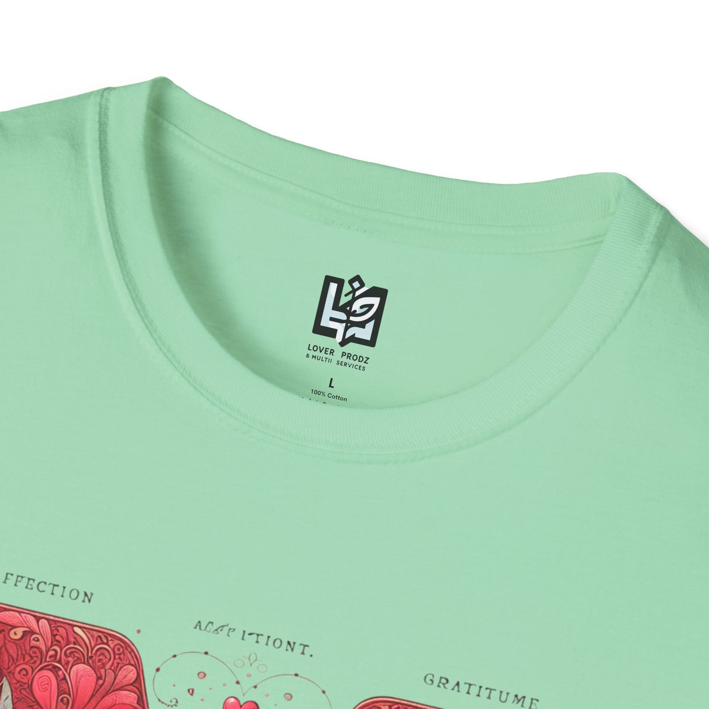Floral Letter 'M' Unisex Softstyle T-Shirt - Perfect for Celebrations and Self-Expression