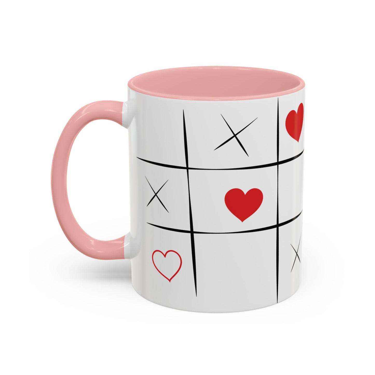 Love Tic Tac Toe Coffee Mug - Perfect for Valentine's Day and Romantic Moments