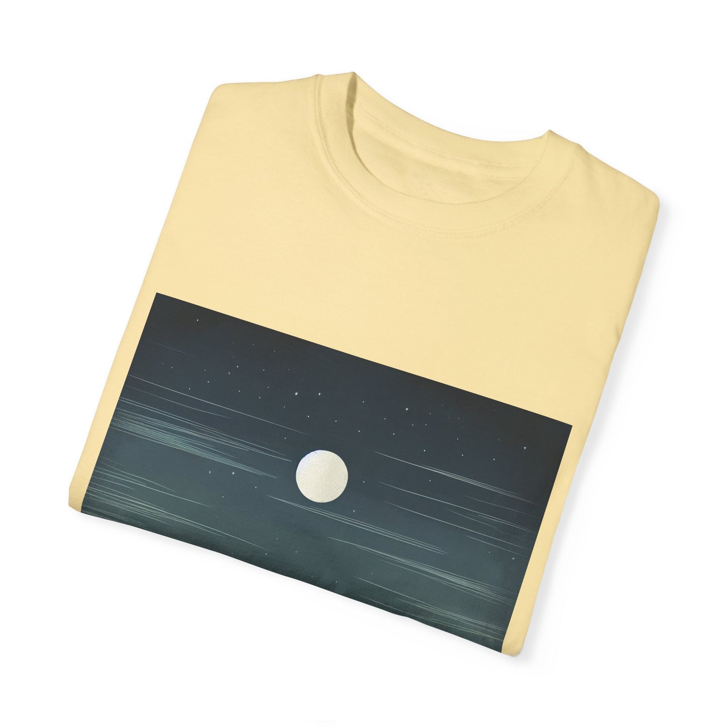 Moonlit Mountains Unisex Garment-Dyed T-shirt | Nature-Inspired Style for Adventurers