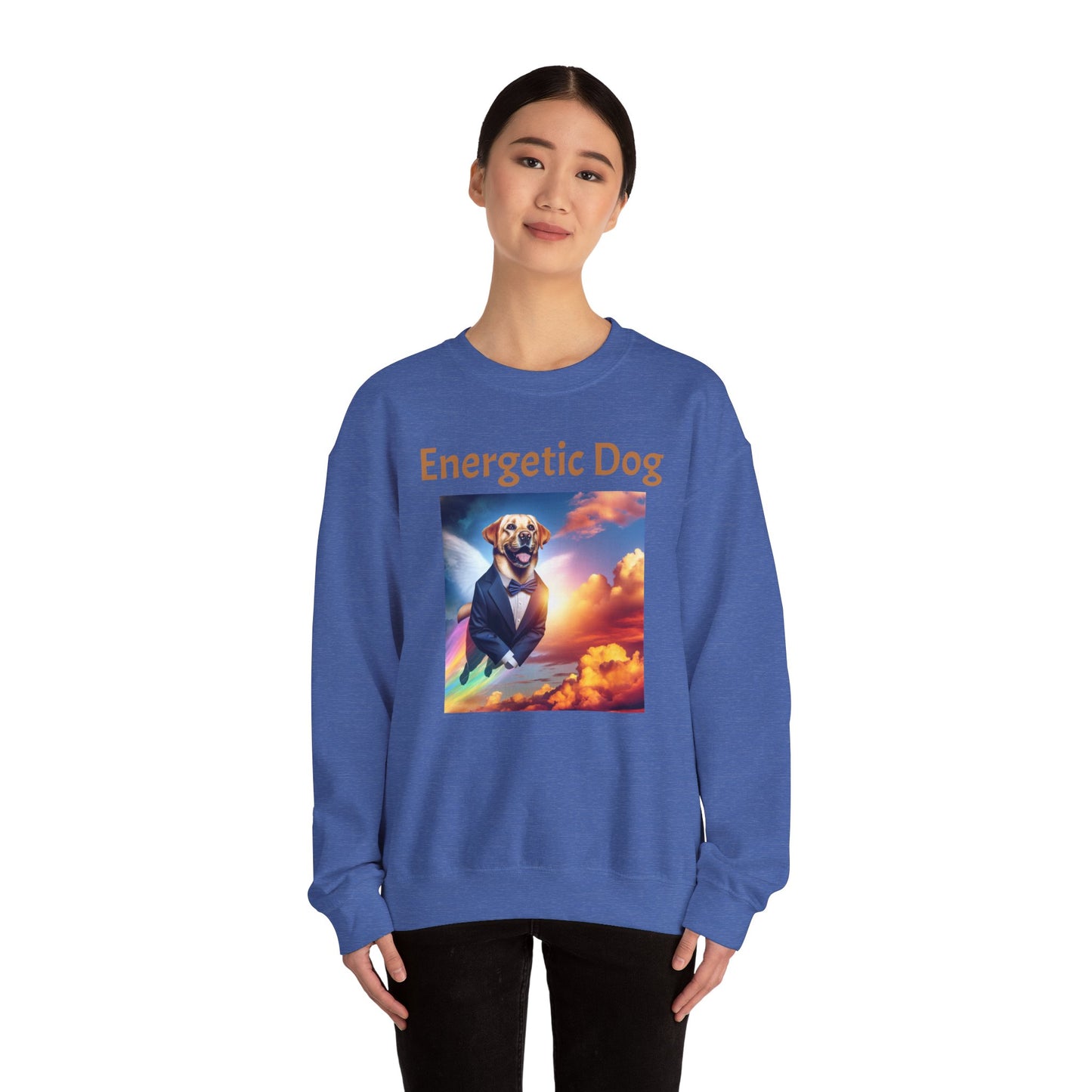 Energetic Dog Crewneck Sweatshirt - Unisex Heavy Blend™