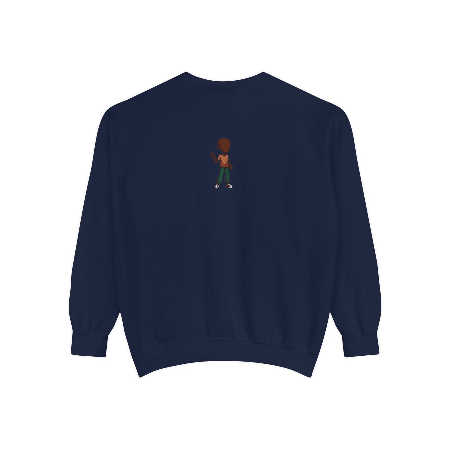 The Unflappable Man Sweatshirt — Retro Badge Graphic Crewneck