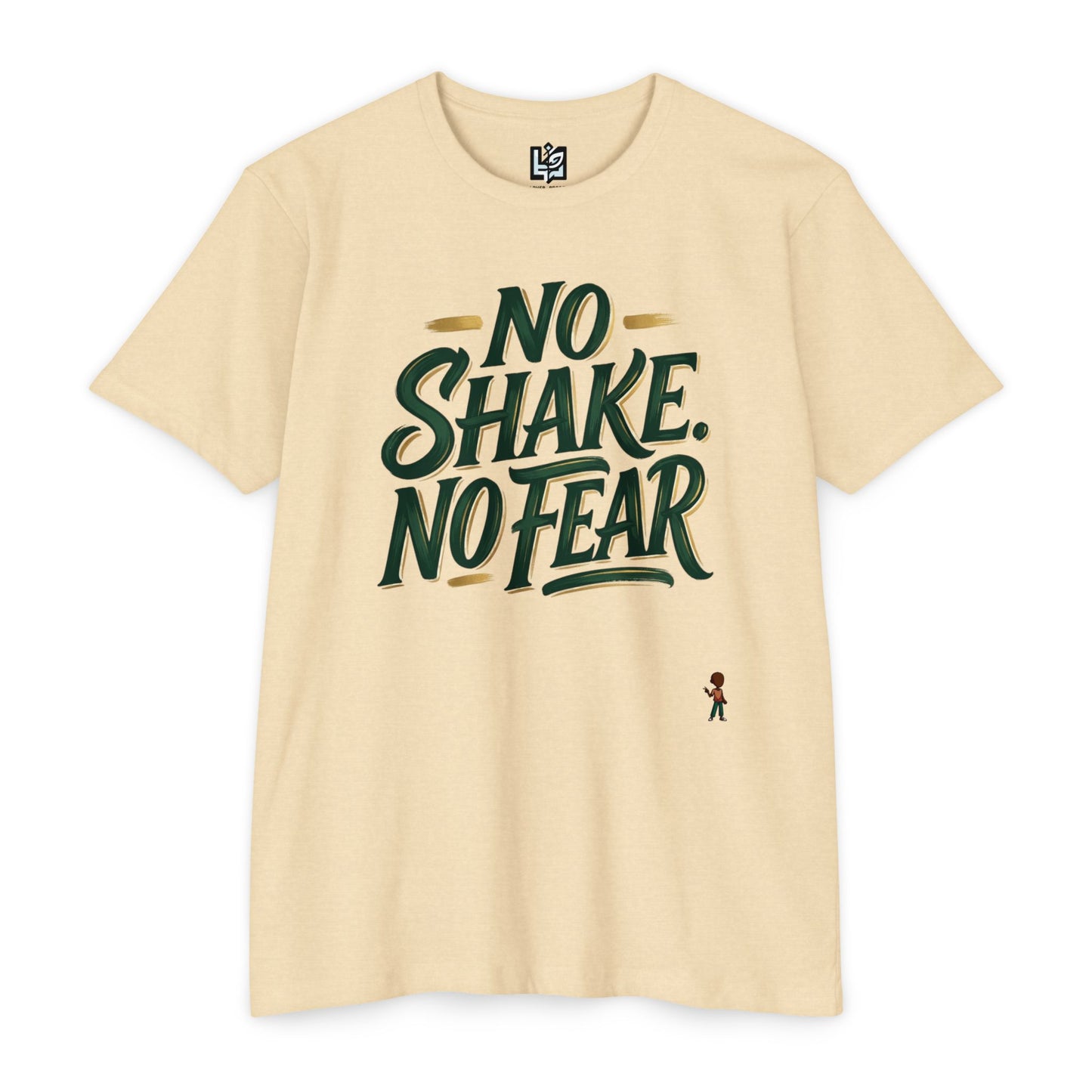 No Shake No Fear T-Shirt — Motivational Casual Tee