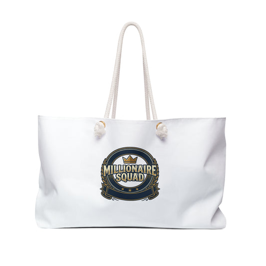 Millionaire Squad Weekender Bag – Luxury Logo Travel Tote