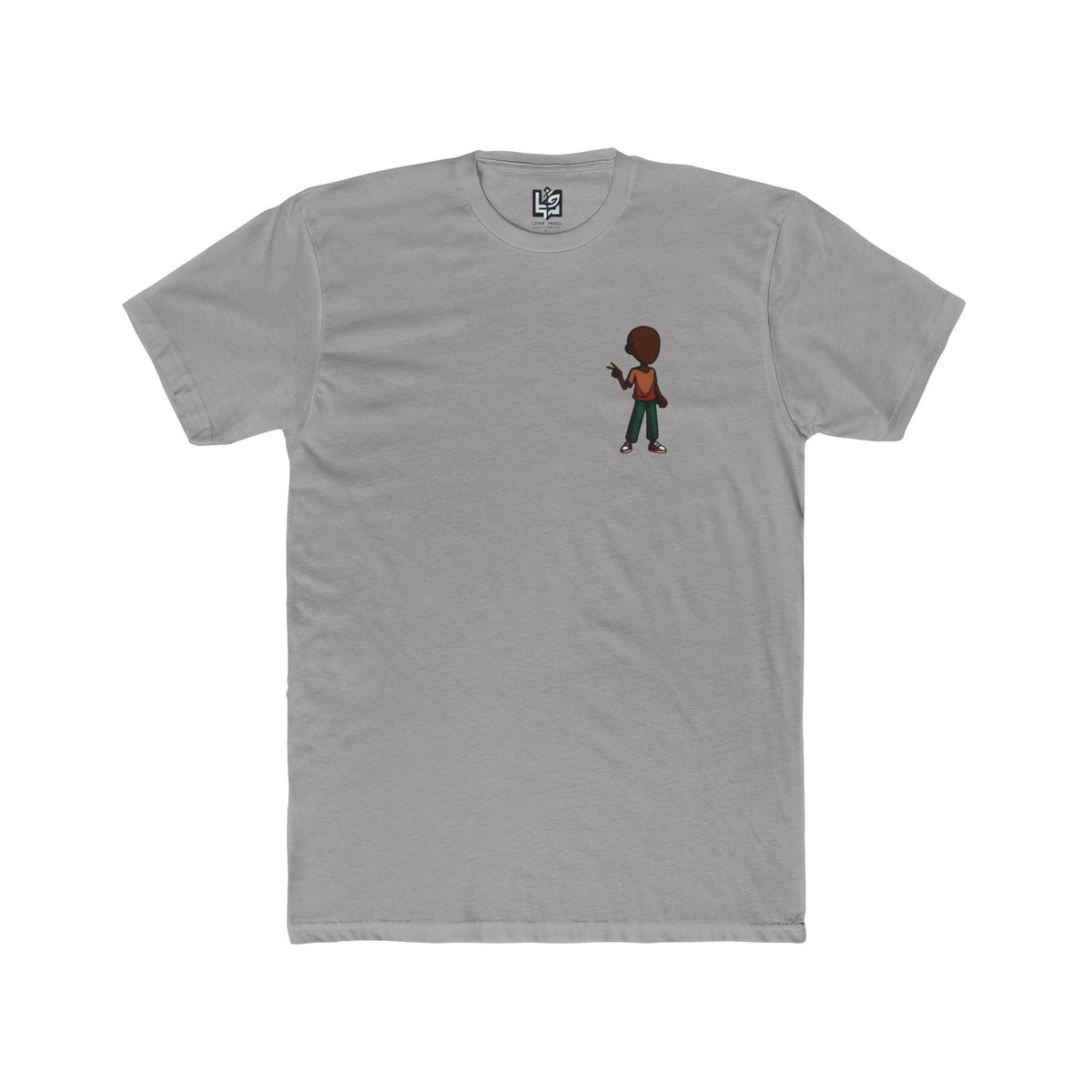 Minimalist Basketball Player Graphic Tee — Small Center Chest Design
