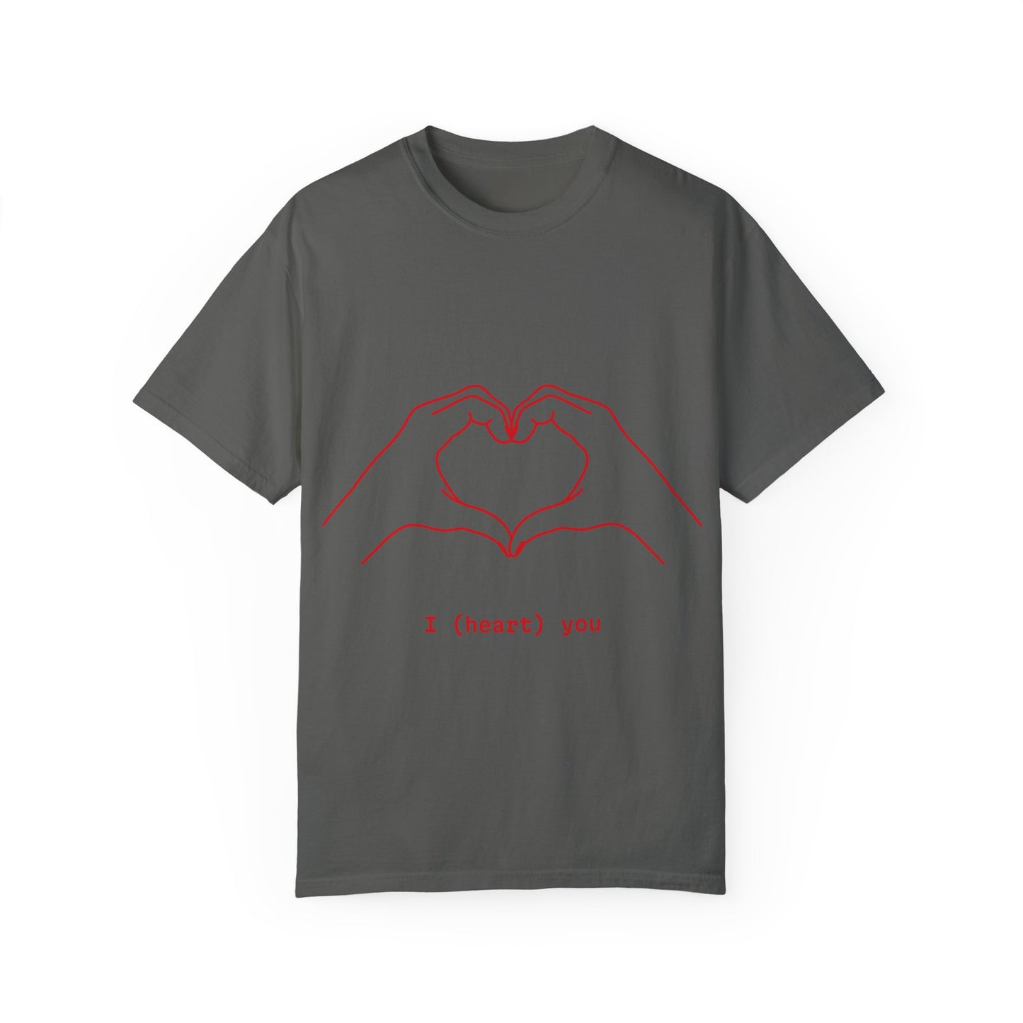 Unisex Heart Hands T-Shirt | I (heart) You Graphic Tee | Perfect for Valentine's Day and Everyday Love