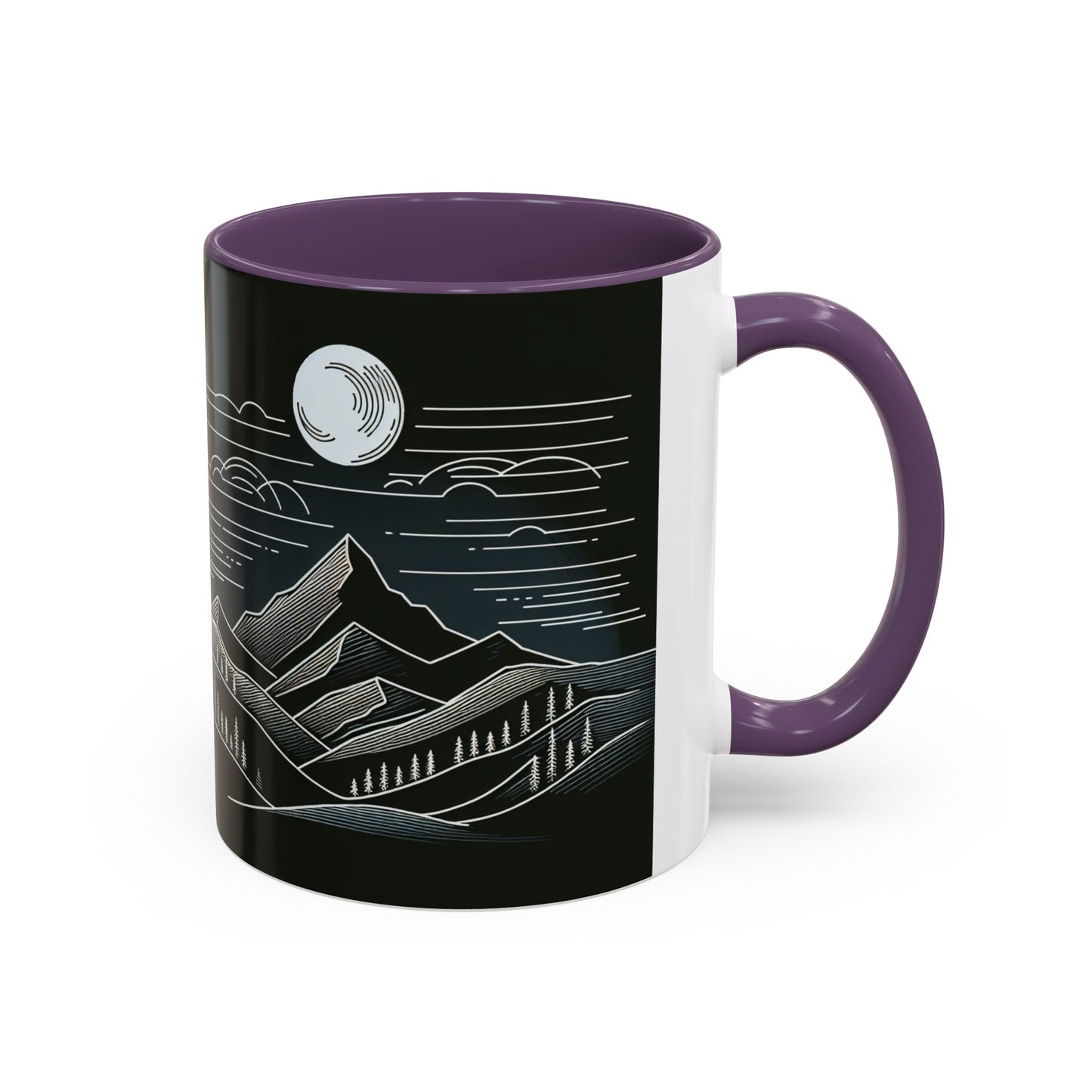 Mountain Landscape Accent Coffee Mug - Nature Inspired 11 & 15oz
