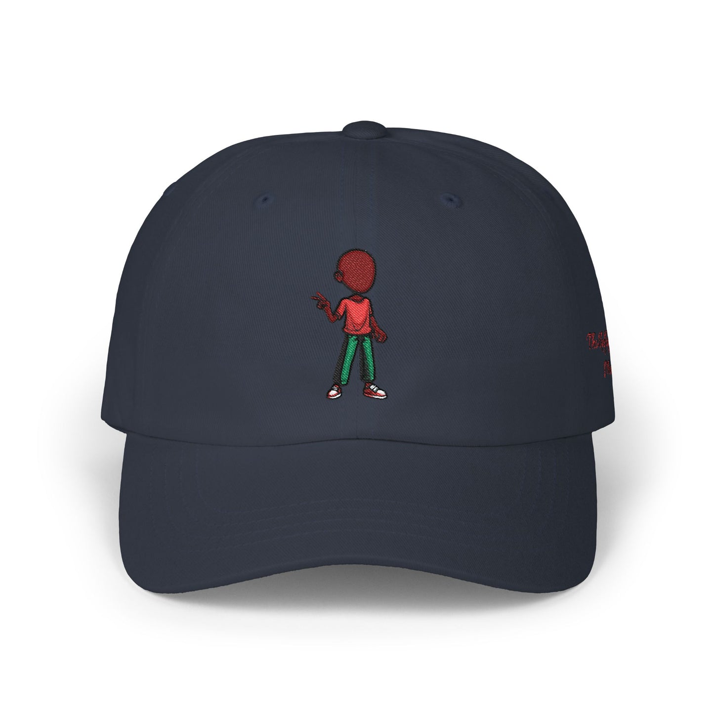 Embroidered Retro Figure Dad Cap – Minimal Streetwear Baseball Hat