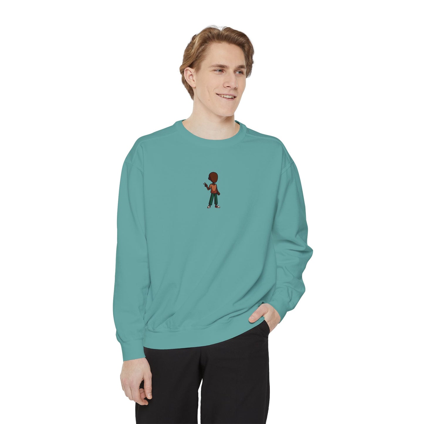 Sweatshirt — Little Guitarist Illustration Crewneck