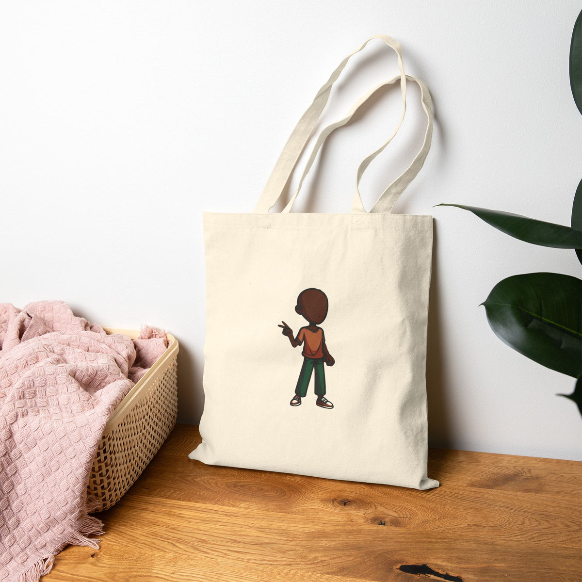 Tote Bag - 'Only Good Vibes' Canvas Shopper (Positive Message, Everyday Eco-Friendly Tote)
